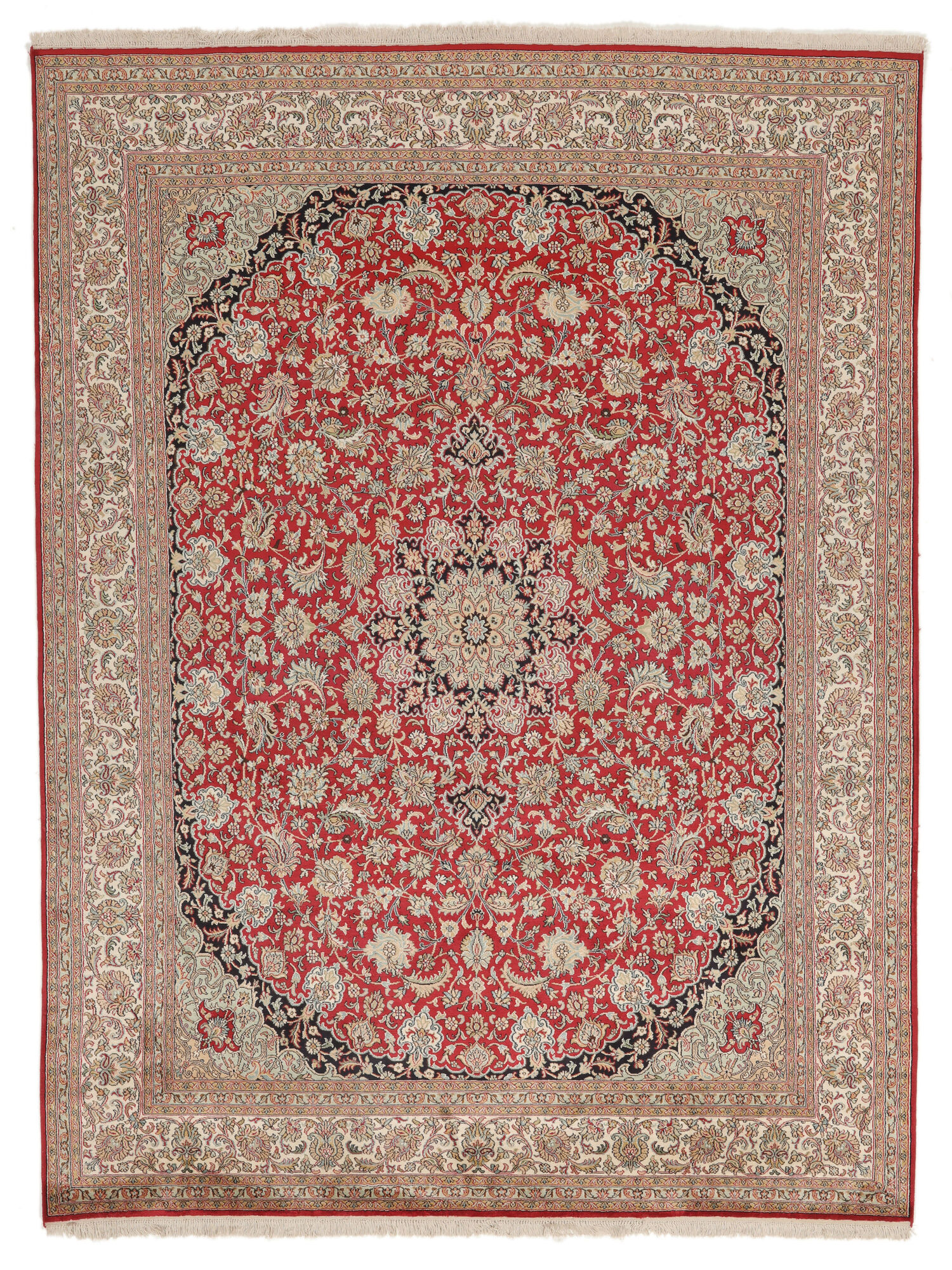 
    Kashmir pure silk - Brown - 198 x 260 cm
  