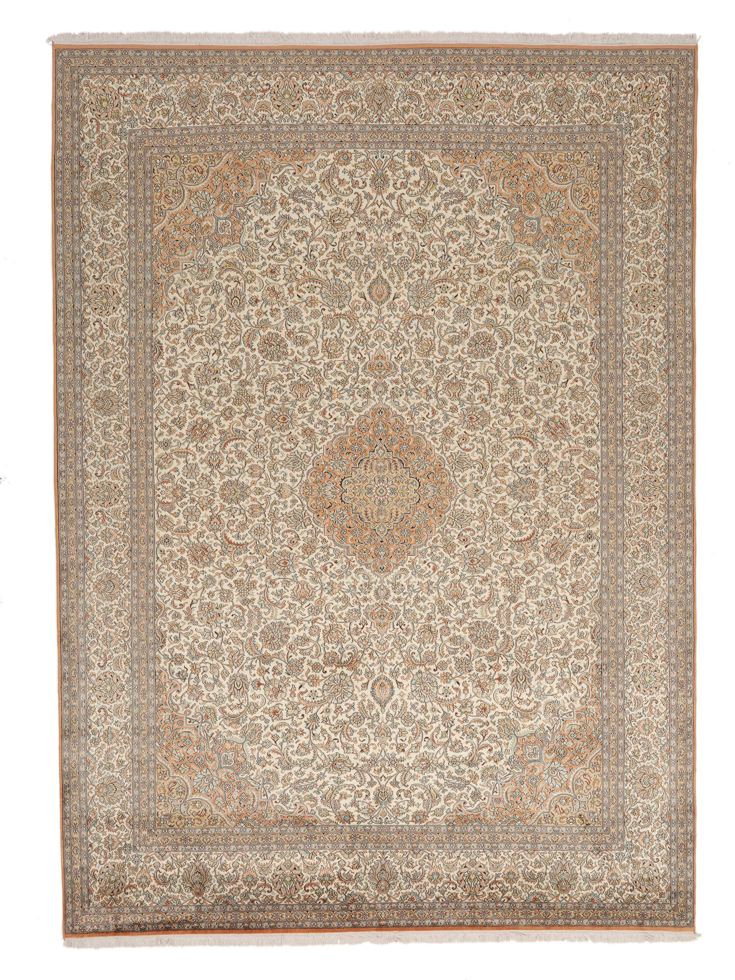 
    Kashmir pure silk - Brown - 248 x 343 cm
  