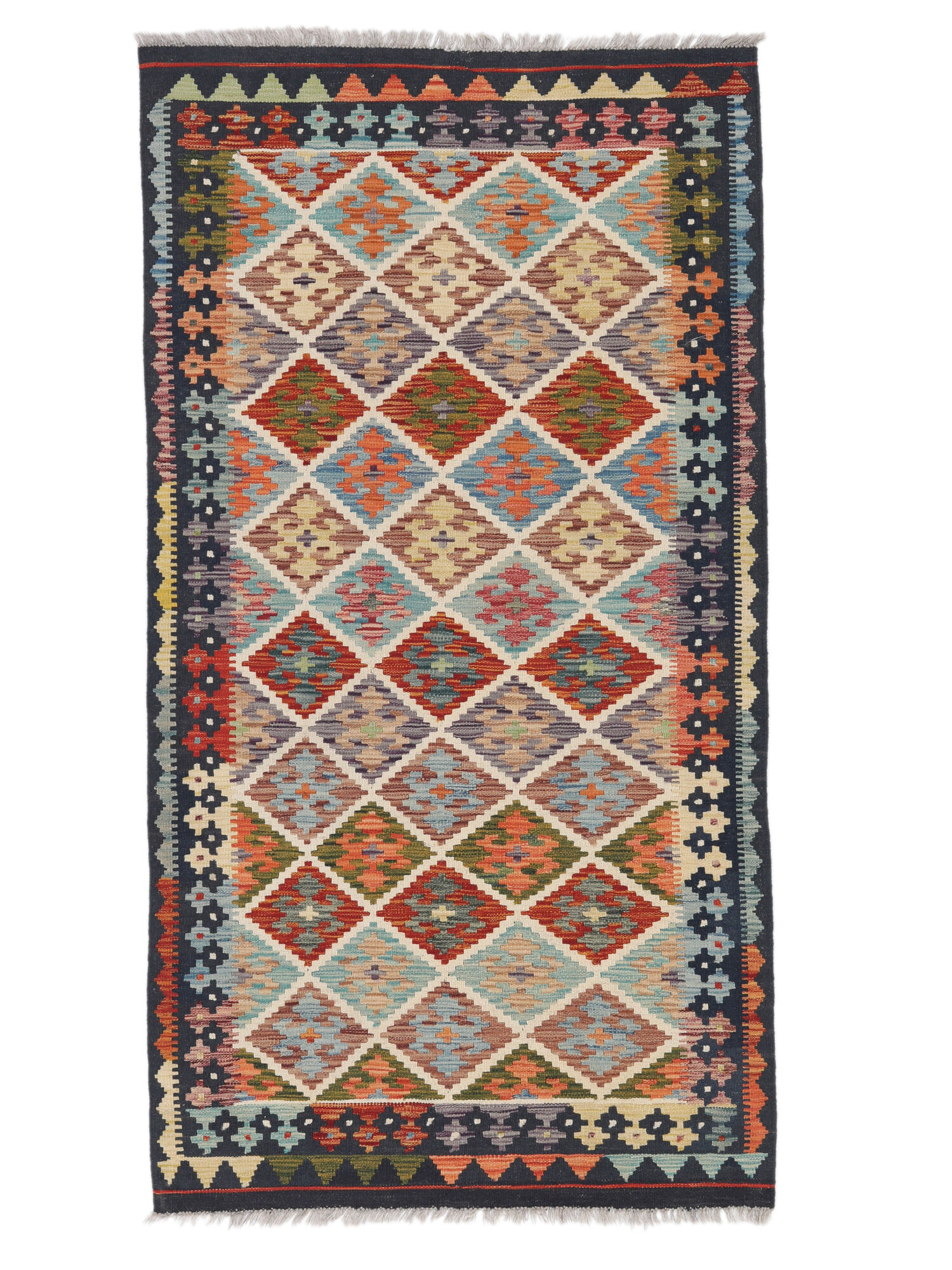 
    Kilim Afghan Old style - Brown - 102 x 193 cm
  