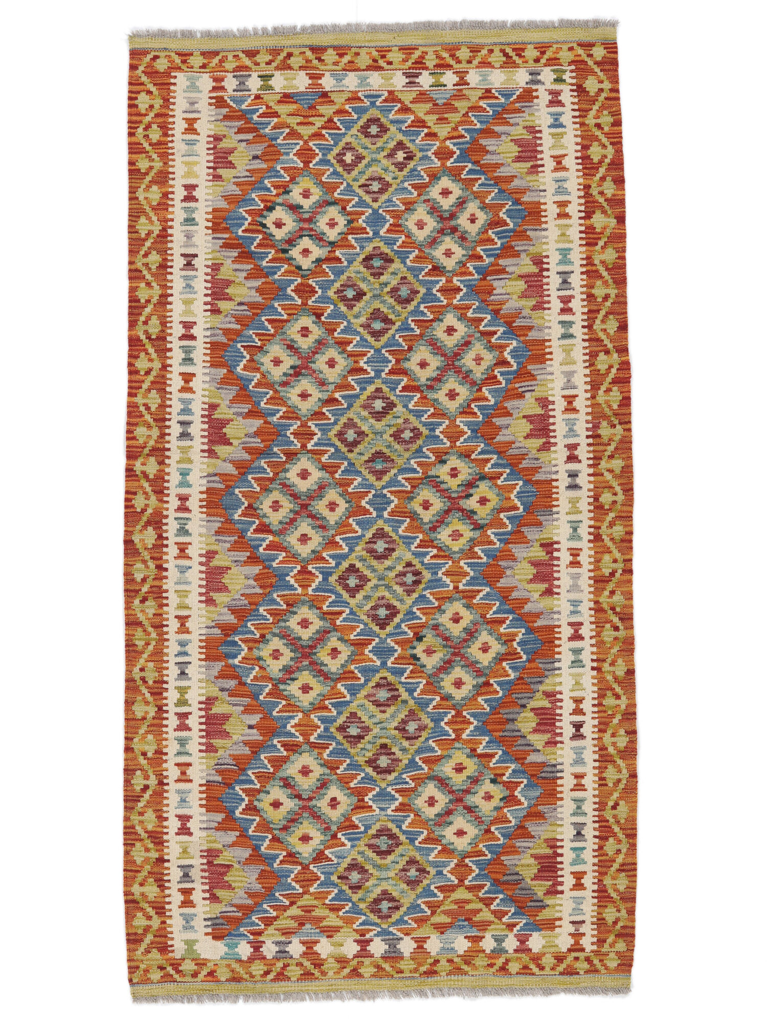 
    Kilim Afghan Old style - Brown - 104 x 197 cm
  