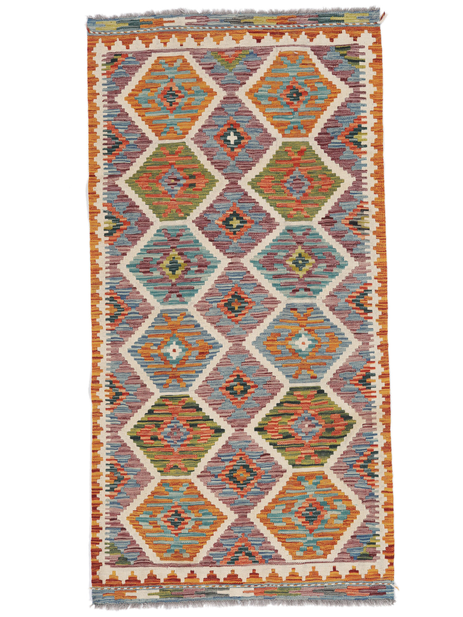 
    Kilim Afghan Old style - Brown - 99 x 199 cm
  