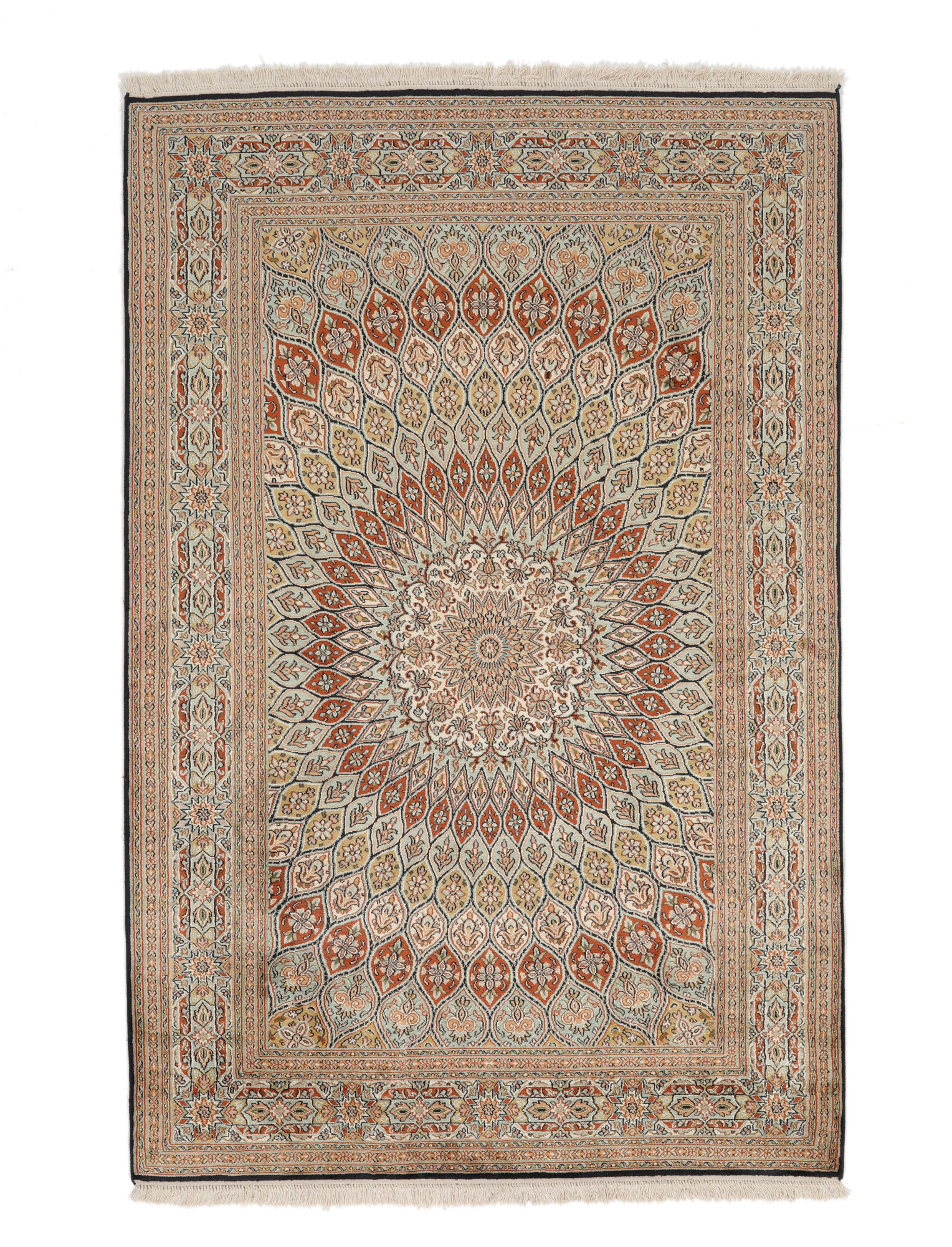 Kashmir äkta silke Matta 125x191