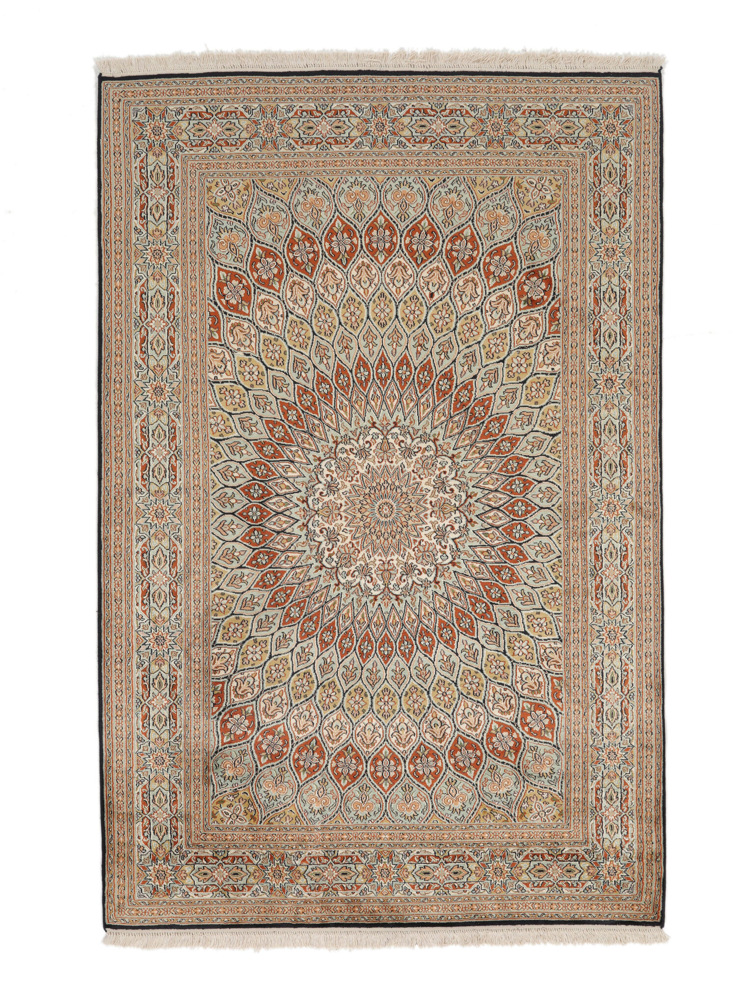 
    Kashmir pure silk - Brown - 125 x 191 cm
  