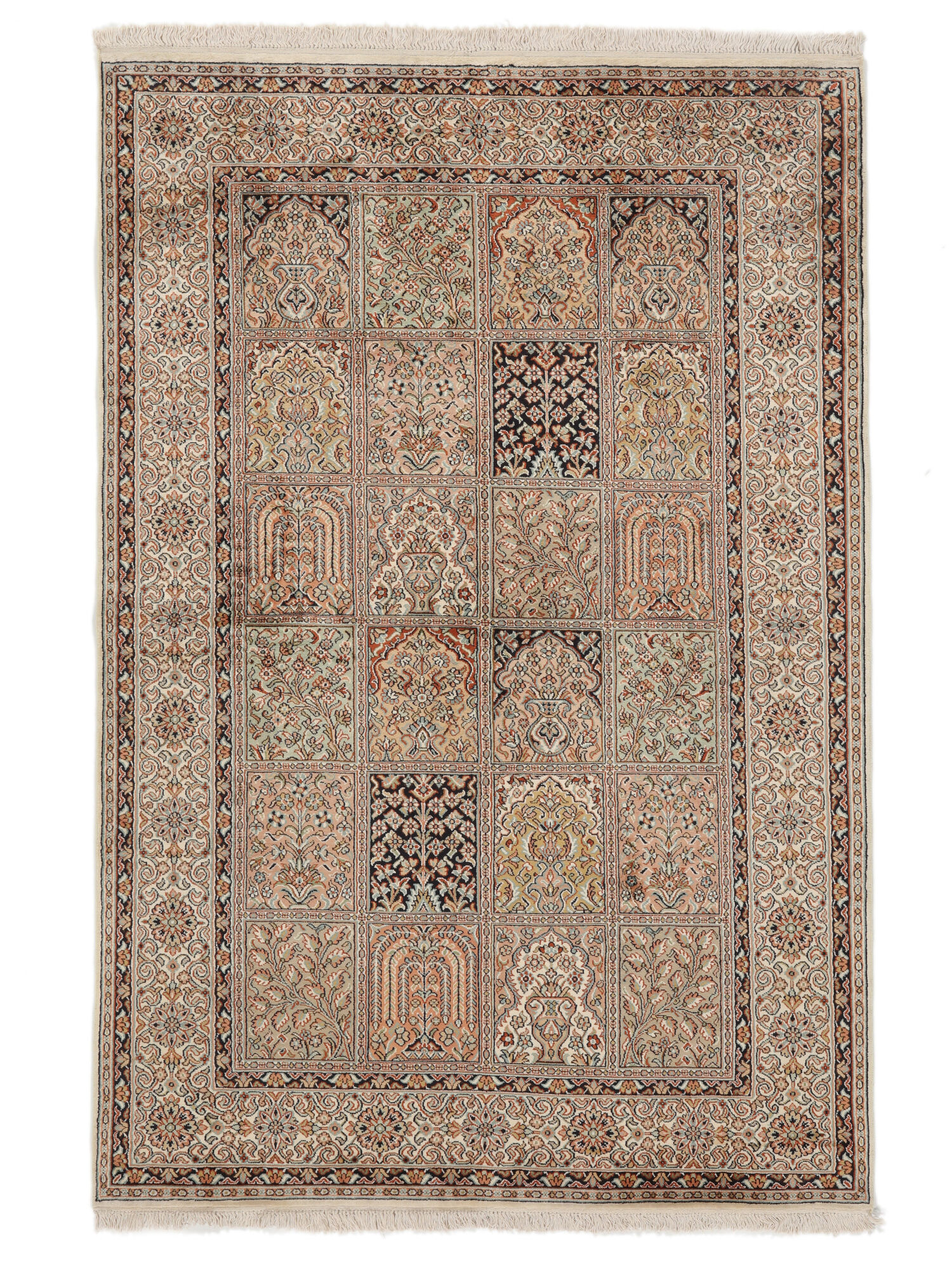 
    Kashmir pure silk - Brown - 125 x 185 cm
  