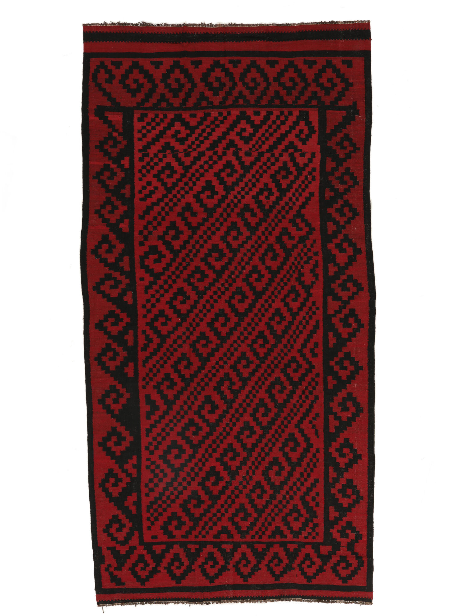 Afghan Vintage Kelim Teppich 190×388