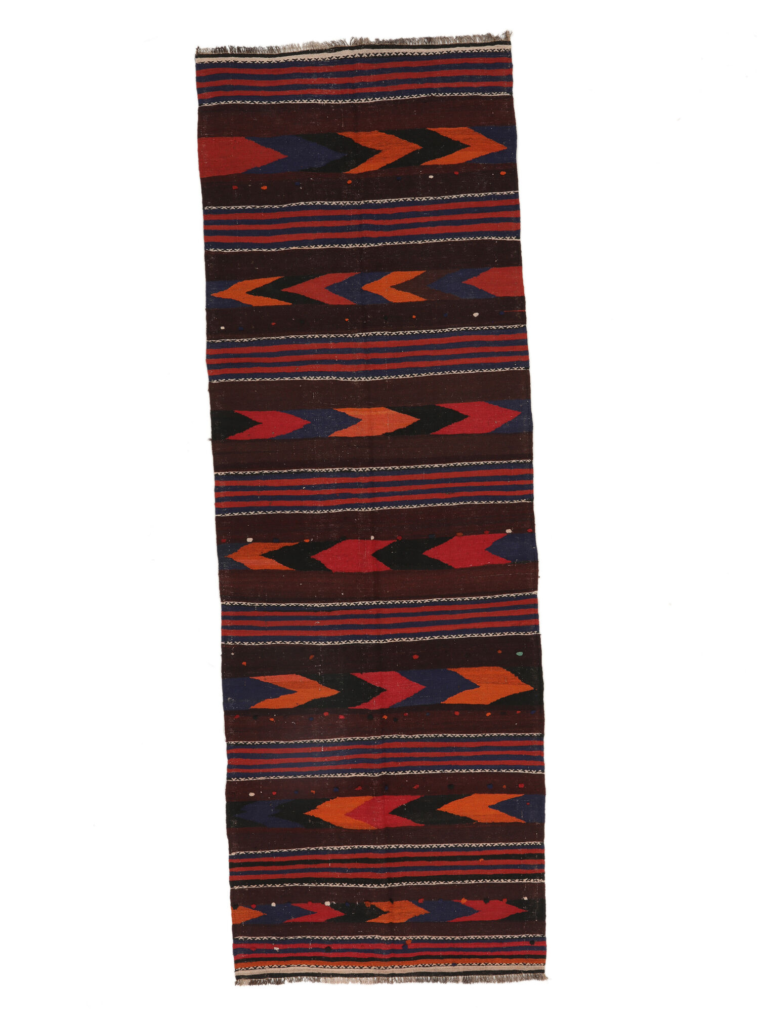 Afghan Vintage Kelim Teppich 126×369