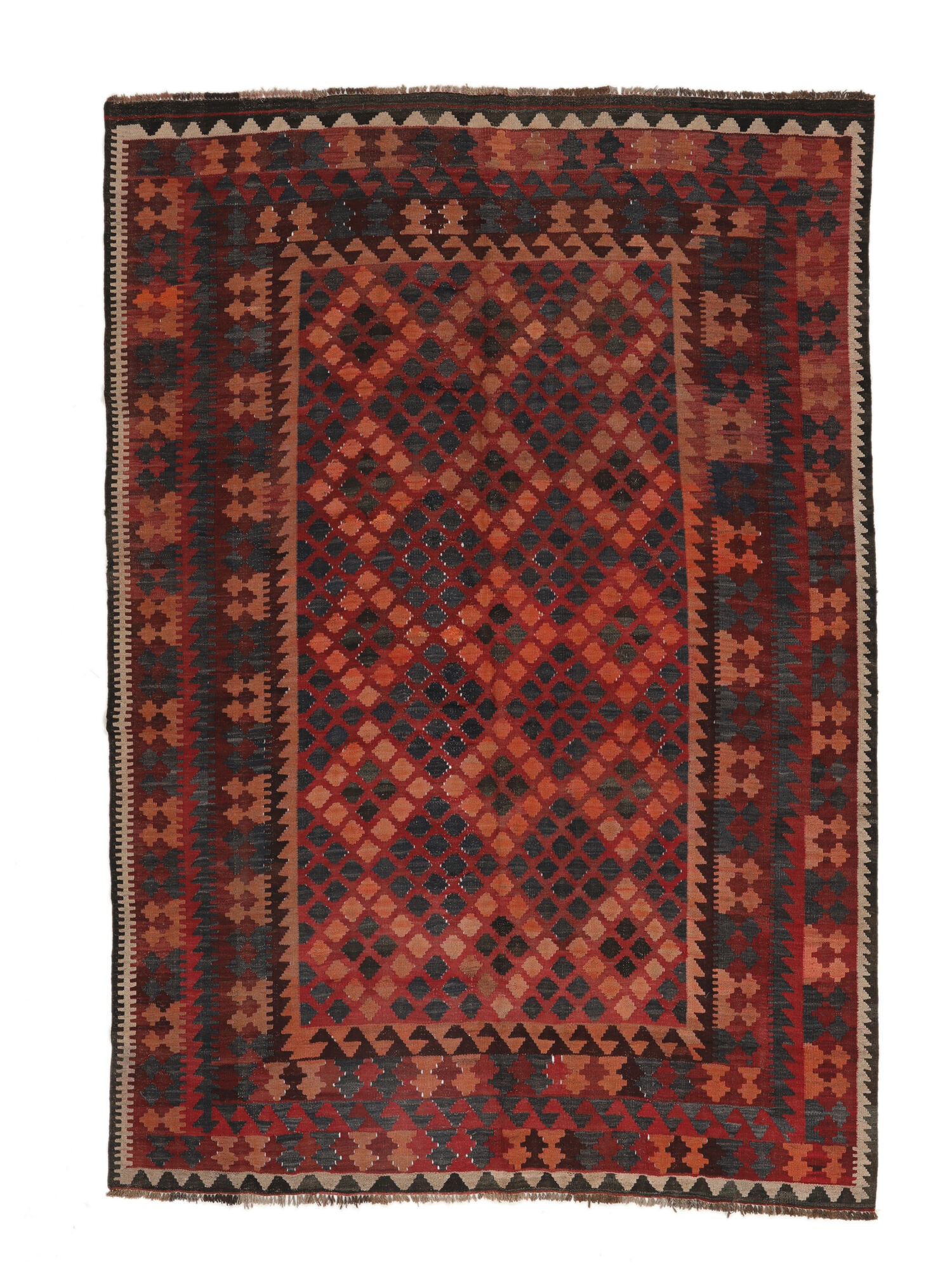 
    Afghan Vintage Kilim - Black - 190 x 268 cm
  