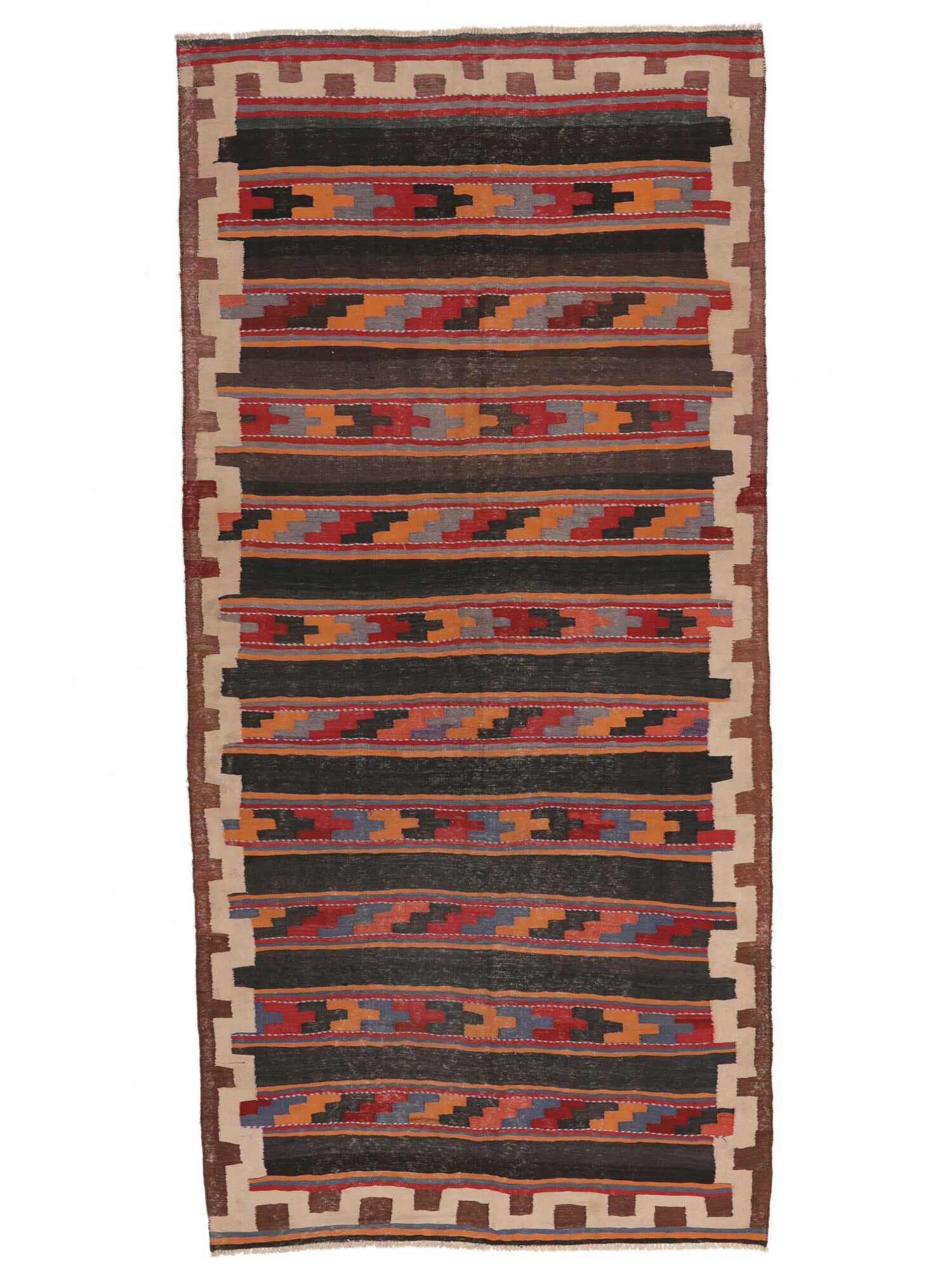 Afghan Vintage Kelim Teppich 165×343