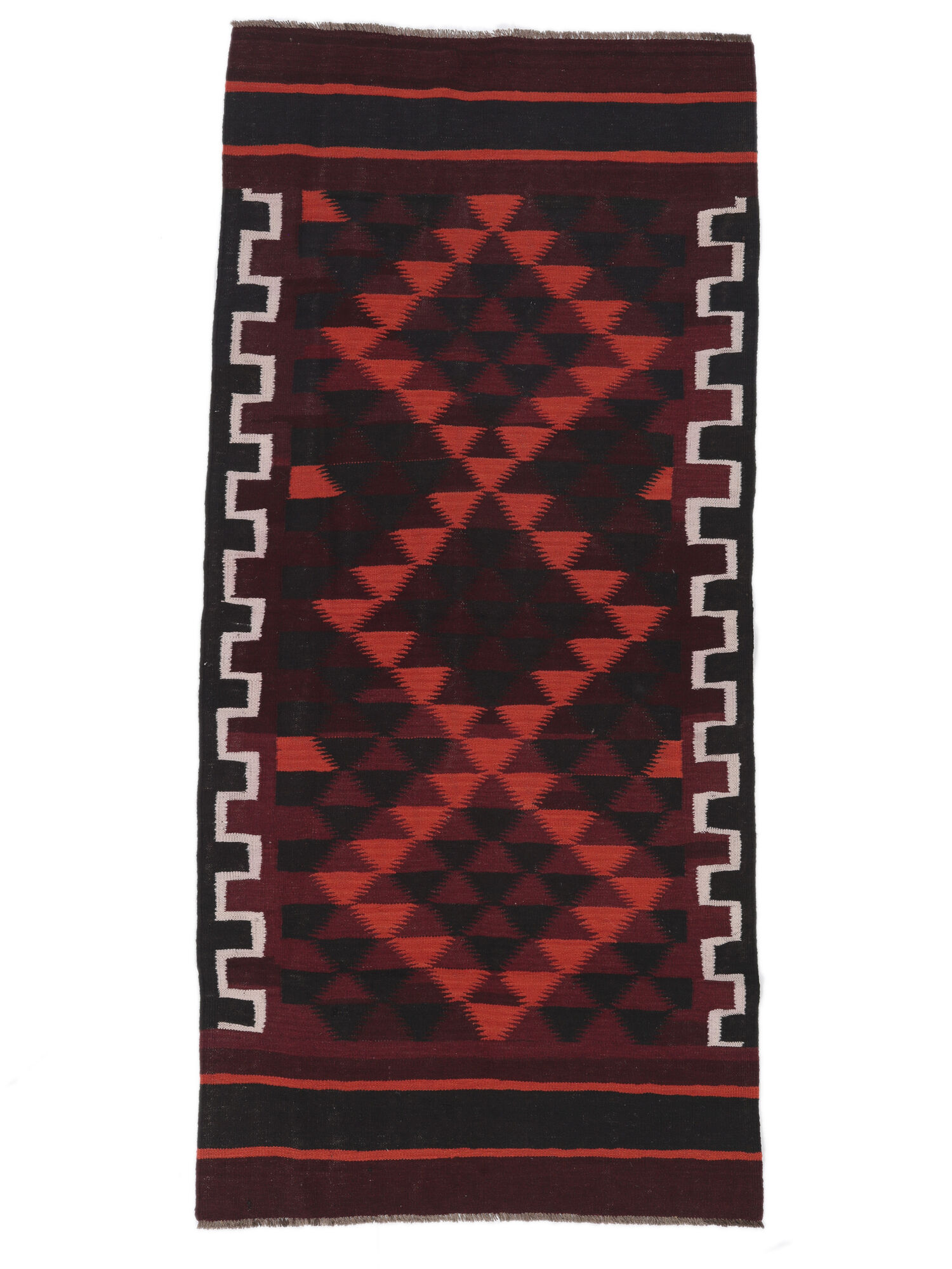 Afghan Vintage Kelim Teppich 123×272