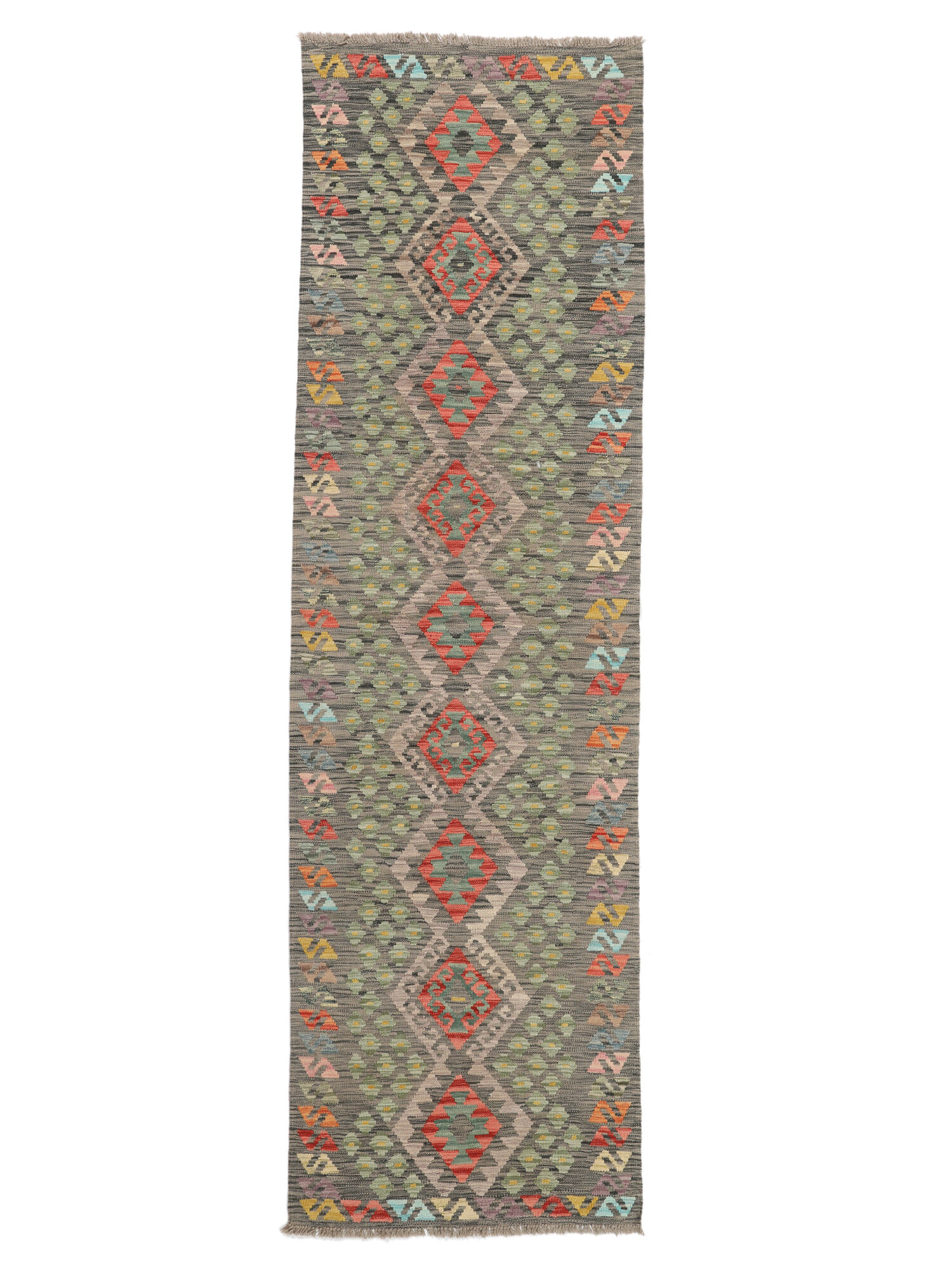 
    Kilim Afghan Old style - Brown - 85 x 293 cm
  