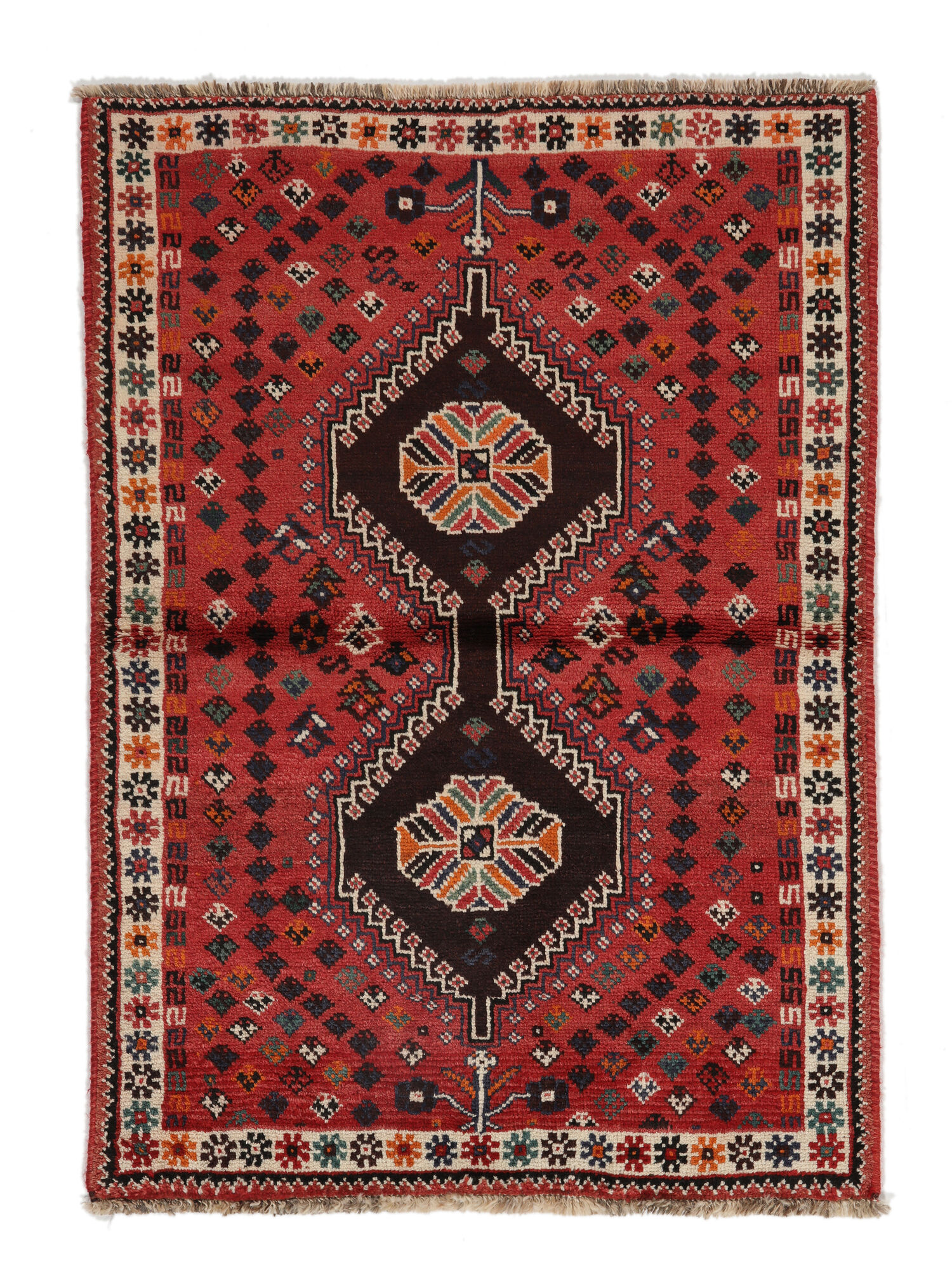 
    Shiraz - Dark red - 105 x 150 cm
  
