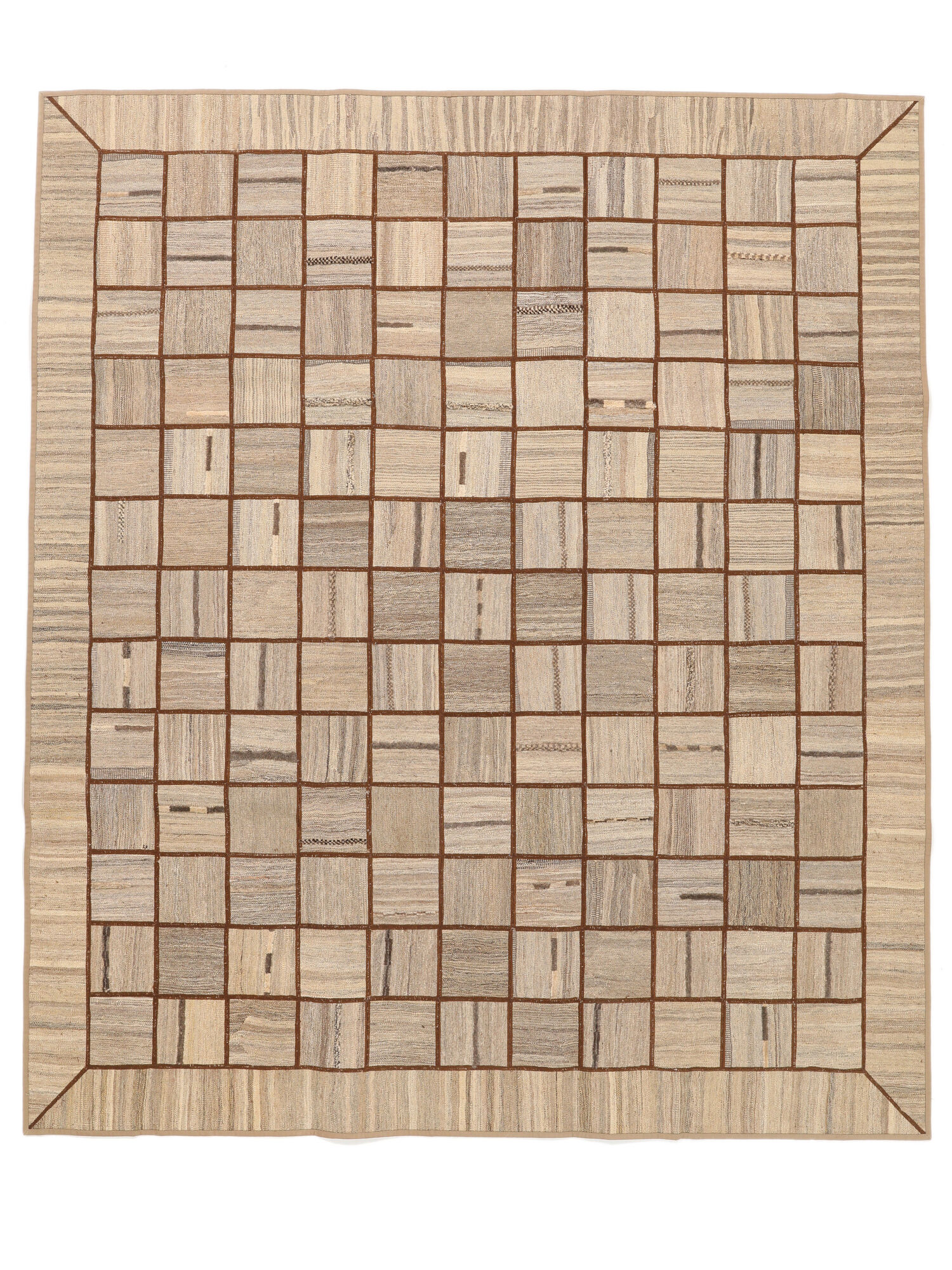 Kelim Patchwork Teppich 252×293