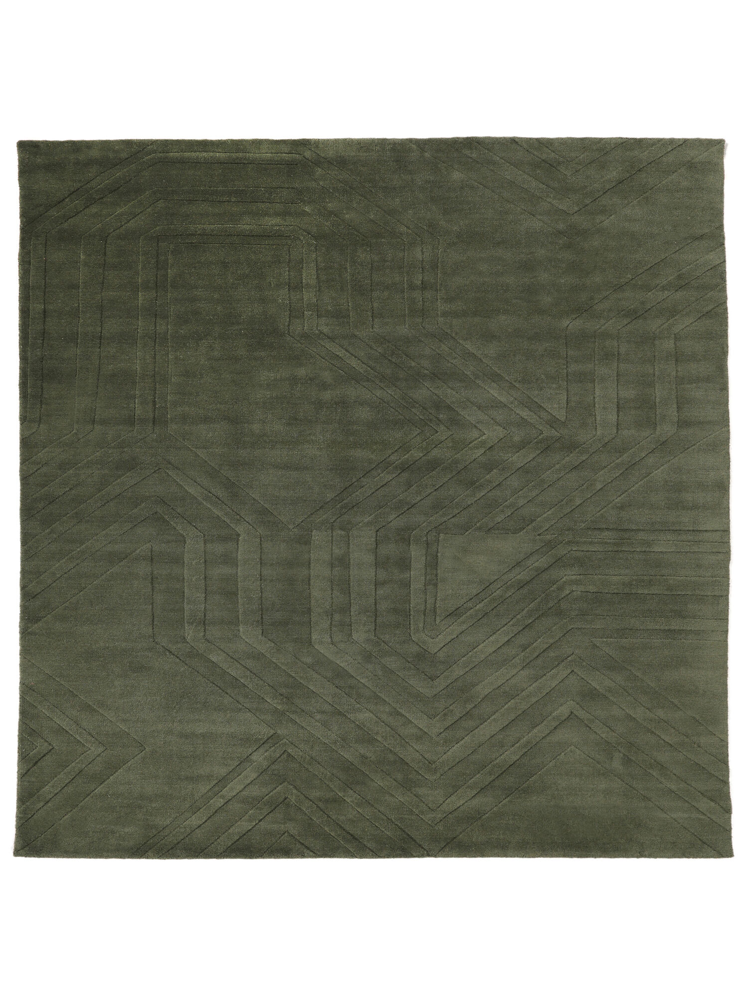 
    Labyrinth - Forest green - 250 x 250 cm
  