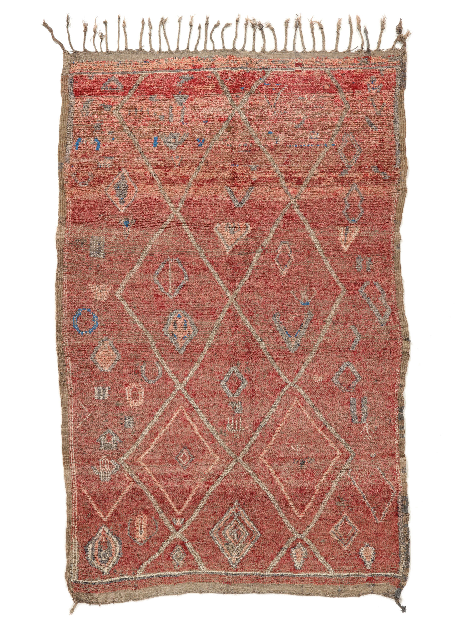 
    Berber Moroccan - Mid Atlas Vintage - Dark red - 206 x 320 cm
  