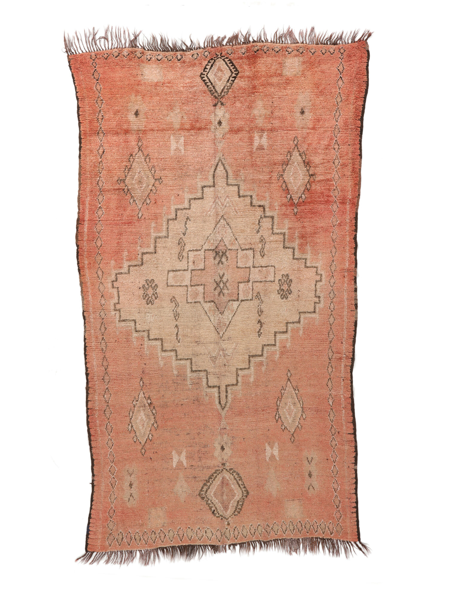 
    Berber Moroccan - Mid Atlas Vintage - Brown - 173 x 316 cm
  