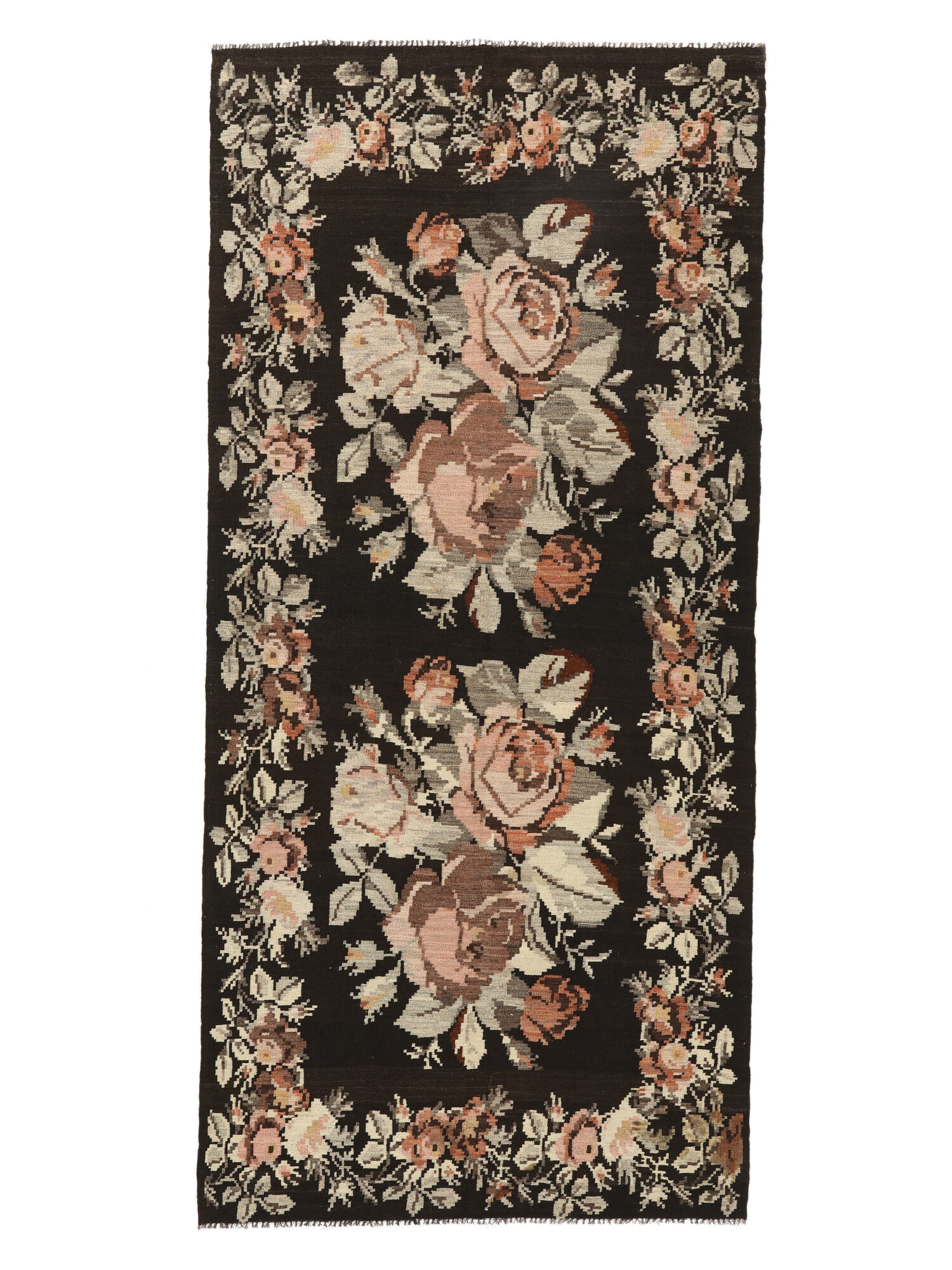Rose Kelim Moldavia Teppich 134×290