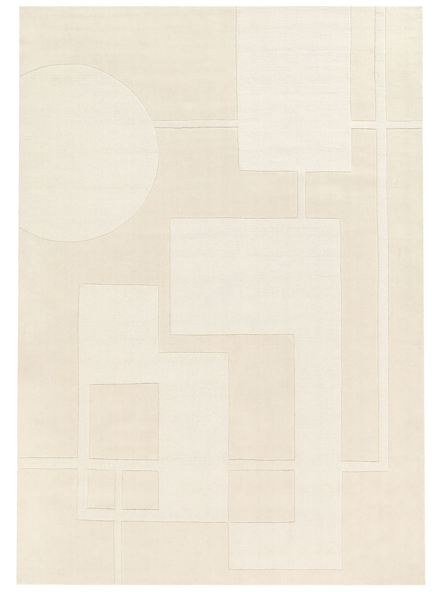 Gallery - Off White 160 x 230 cm Wool Rug - Rugvista