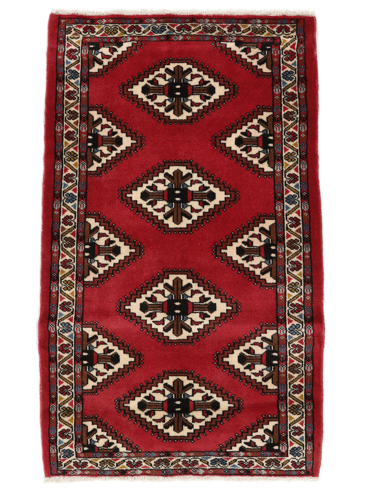 
    Turkaman - Dark red - 70 x 117 cm
  