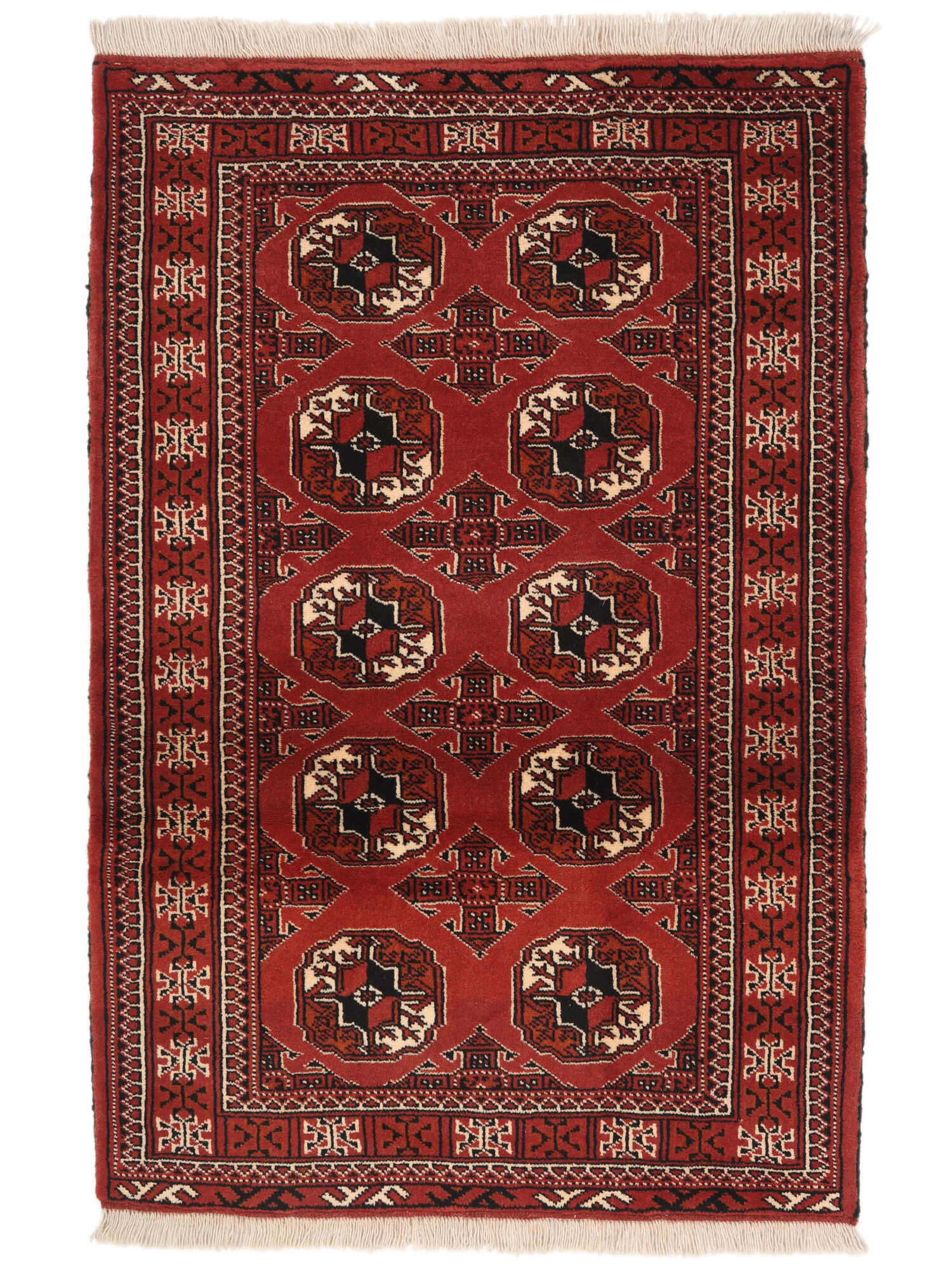 
    Turkaman - Dark red - 83 x 123 cm
  
