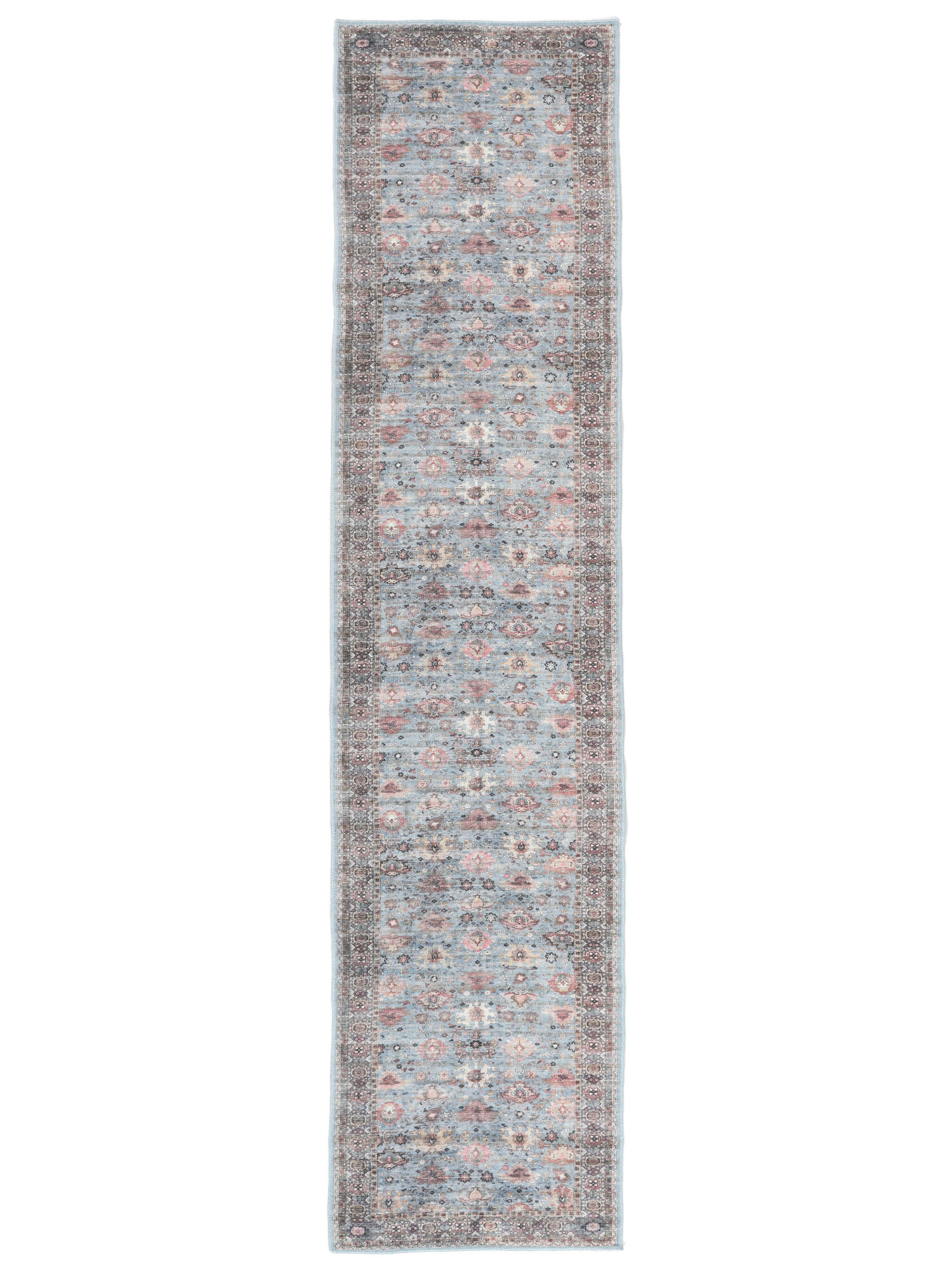 Shabibi Oriental Teppich – Hellblau 80×350