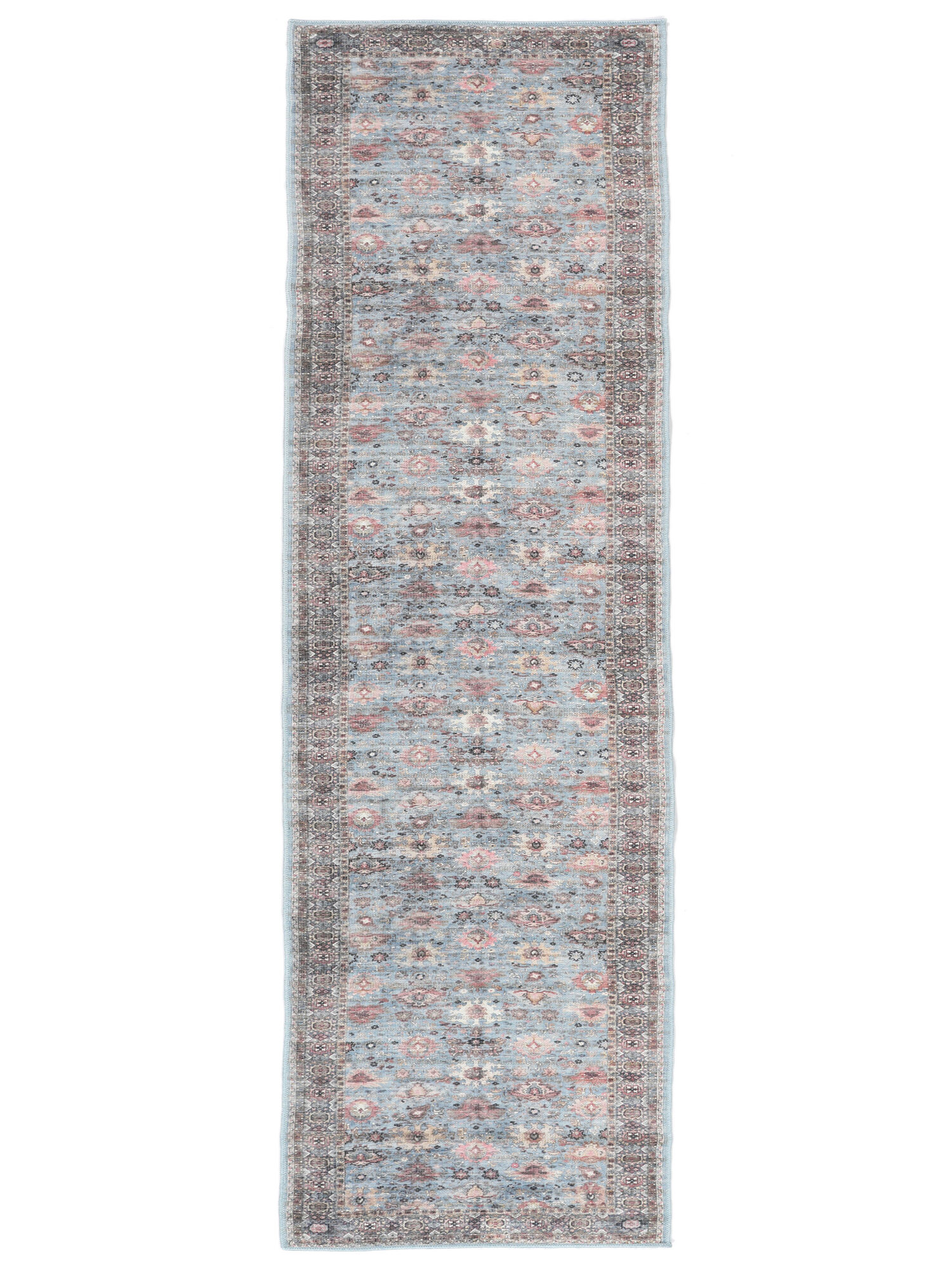 Shabibi Oriental Teppich – Hellblau 80×250