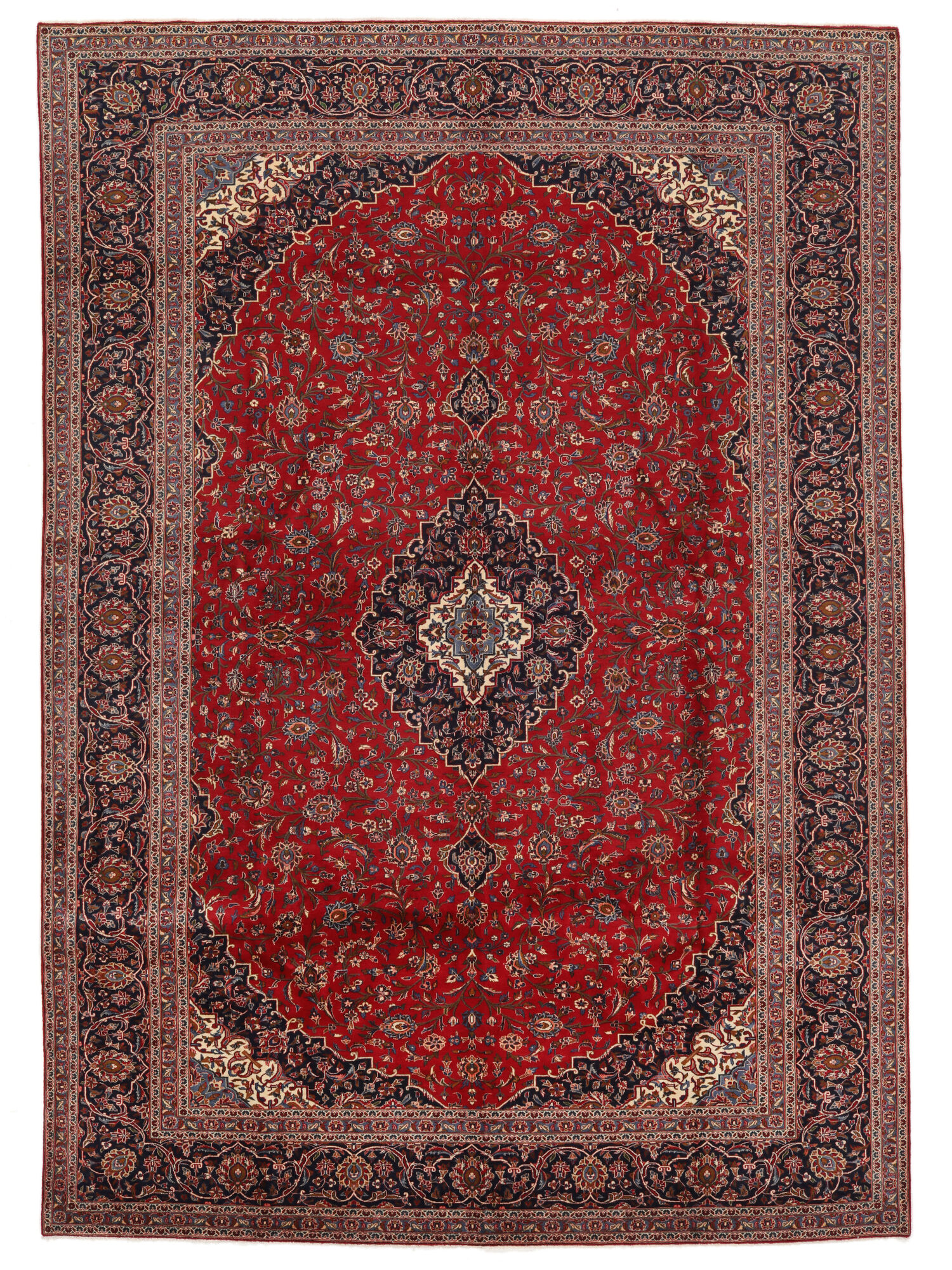 
    Keshan Fine - Dark red - 335 x 483 cm
  