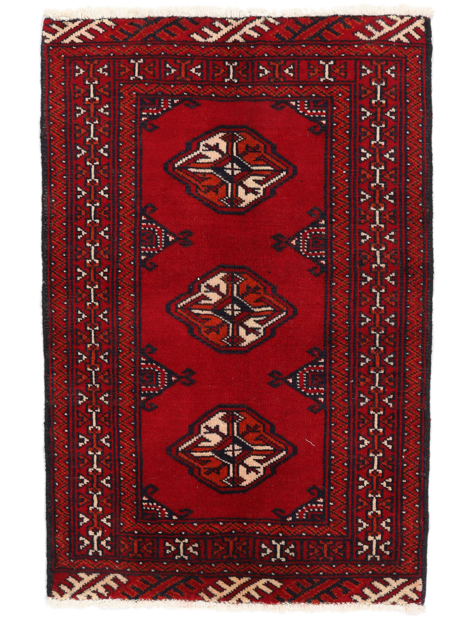 
    Turkaman - Dark red - 60 x 88 cm
  