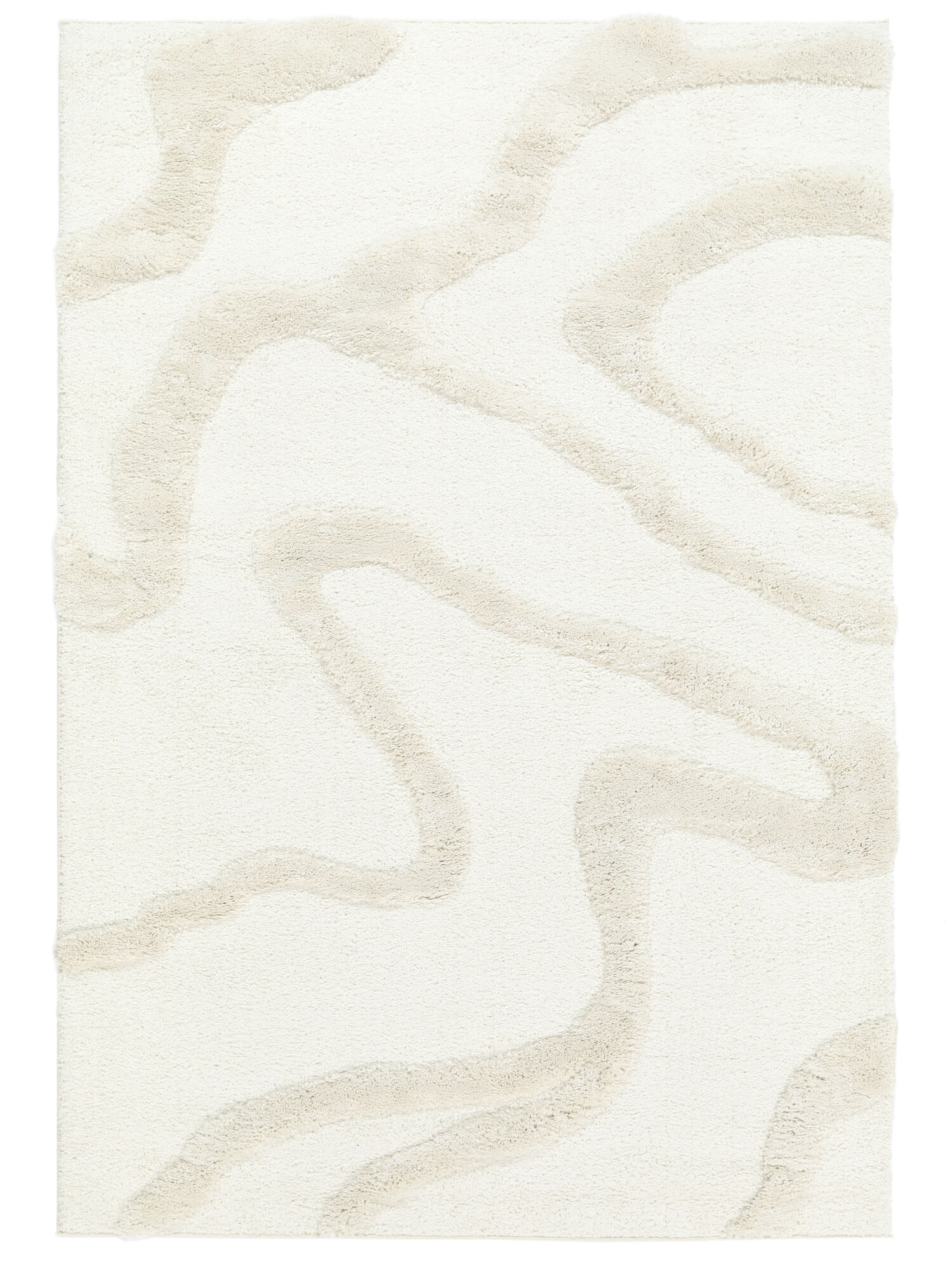 Ginori Teppich – Naturweiß 240×340
