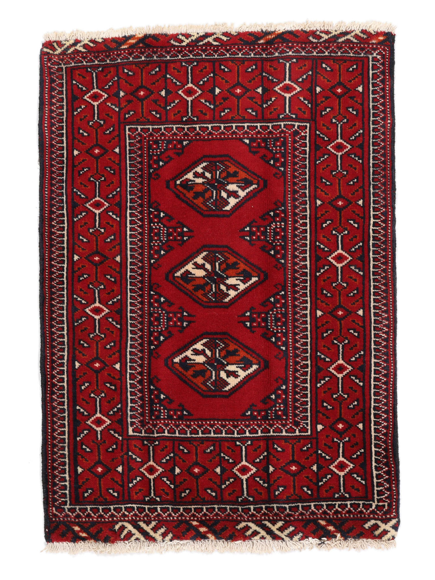 
    Turkaman - Dark red - 63 x 91 cm
  