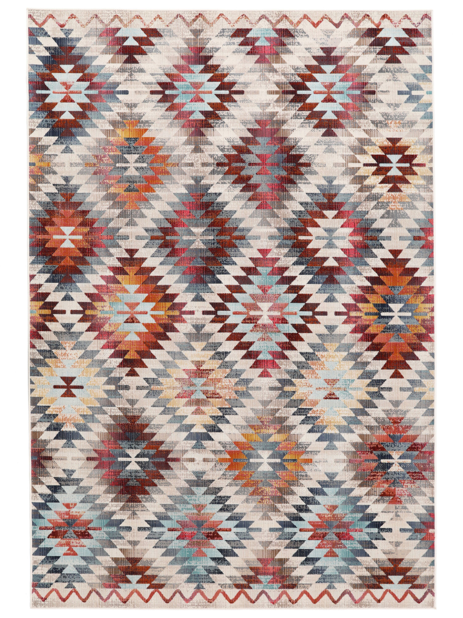 Kerala Matta - Röd / Flerfärgad 200x300