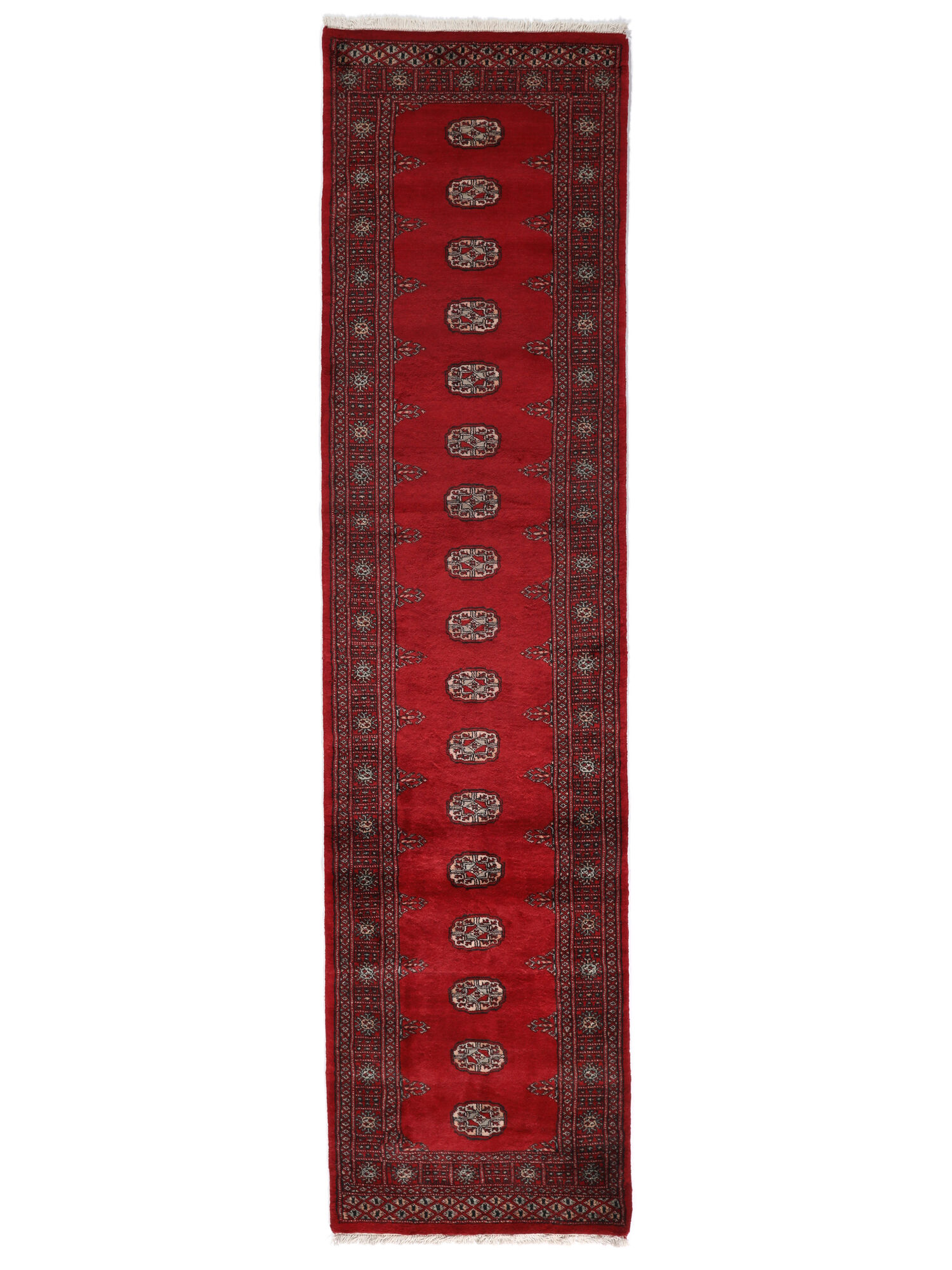 
    Pakistan Bokhara 3ply - Dark red - 80 x 324 cm
  