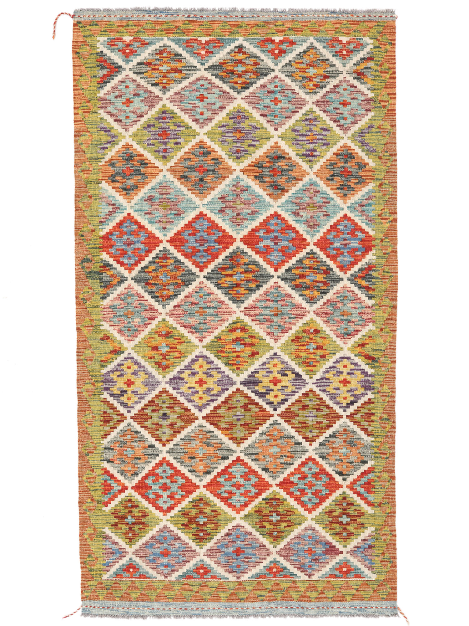 
    Kilim Afghan Old style - Brown - 105 x 202 cm
  