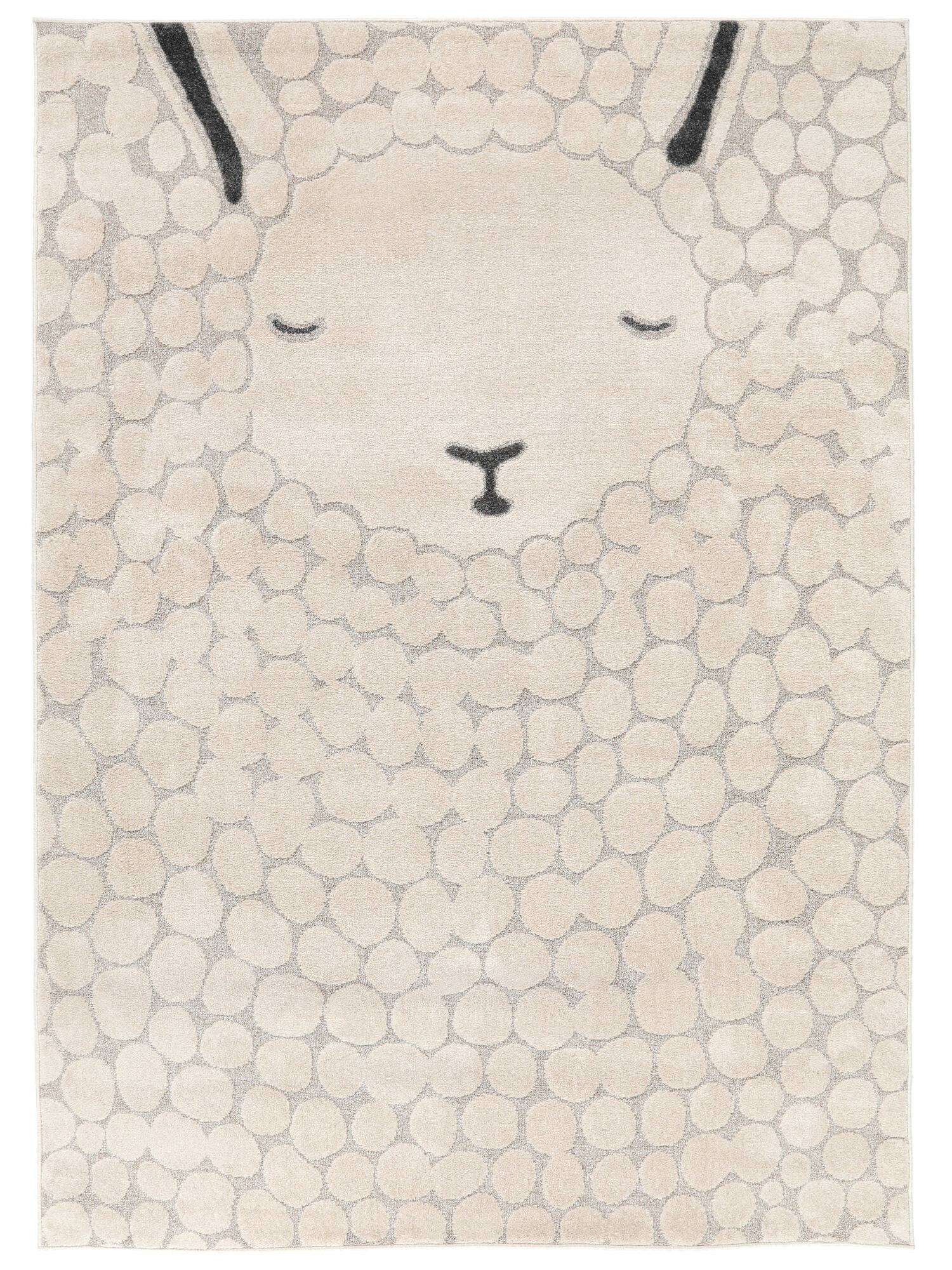 Lollo Lamm Matta - Greige / Beige 140x200