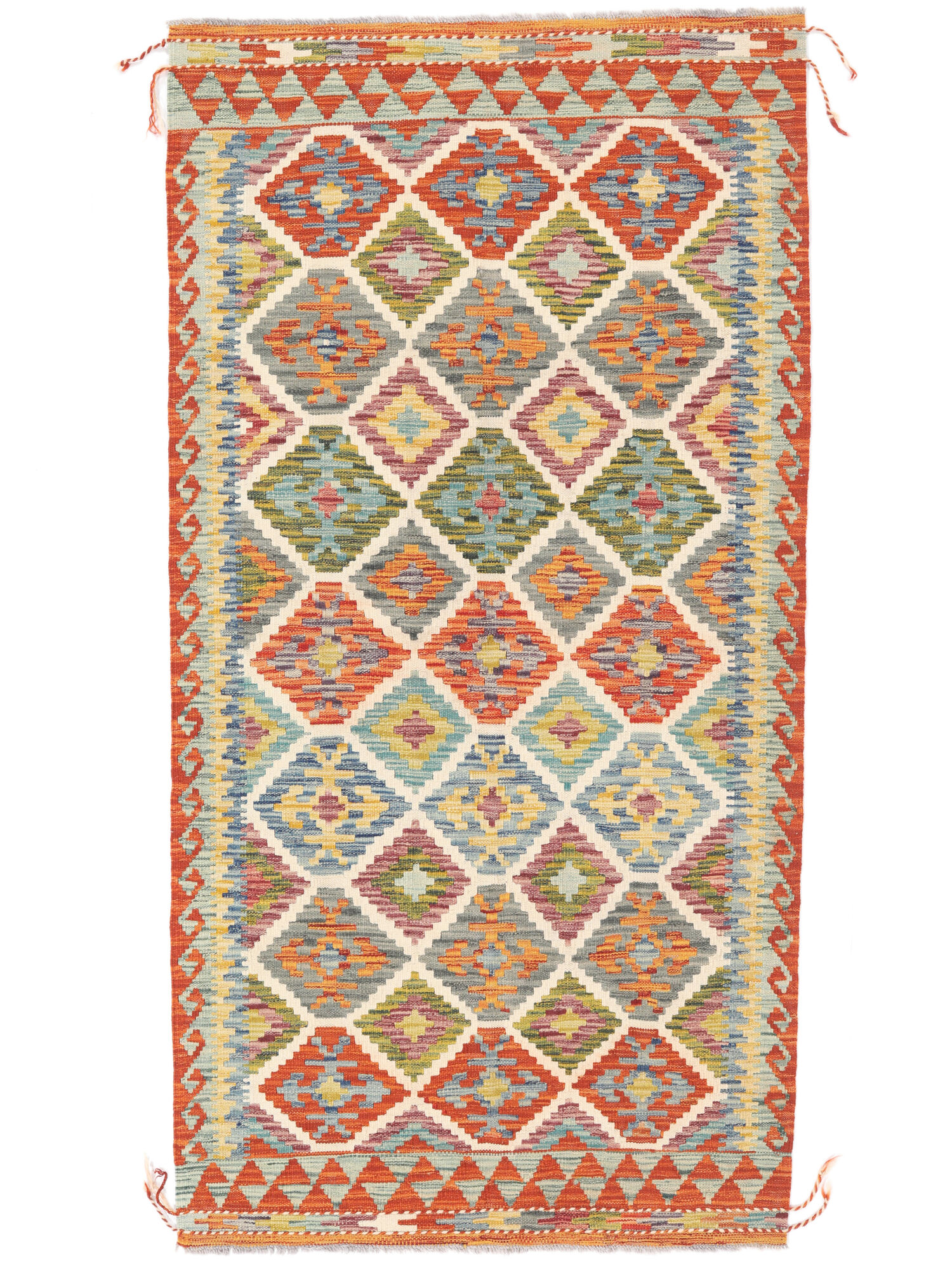 
    Kilim Afghan Old style - Brown - 99 x 195 cm
  
