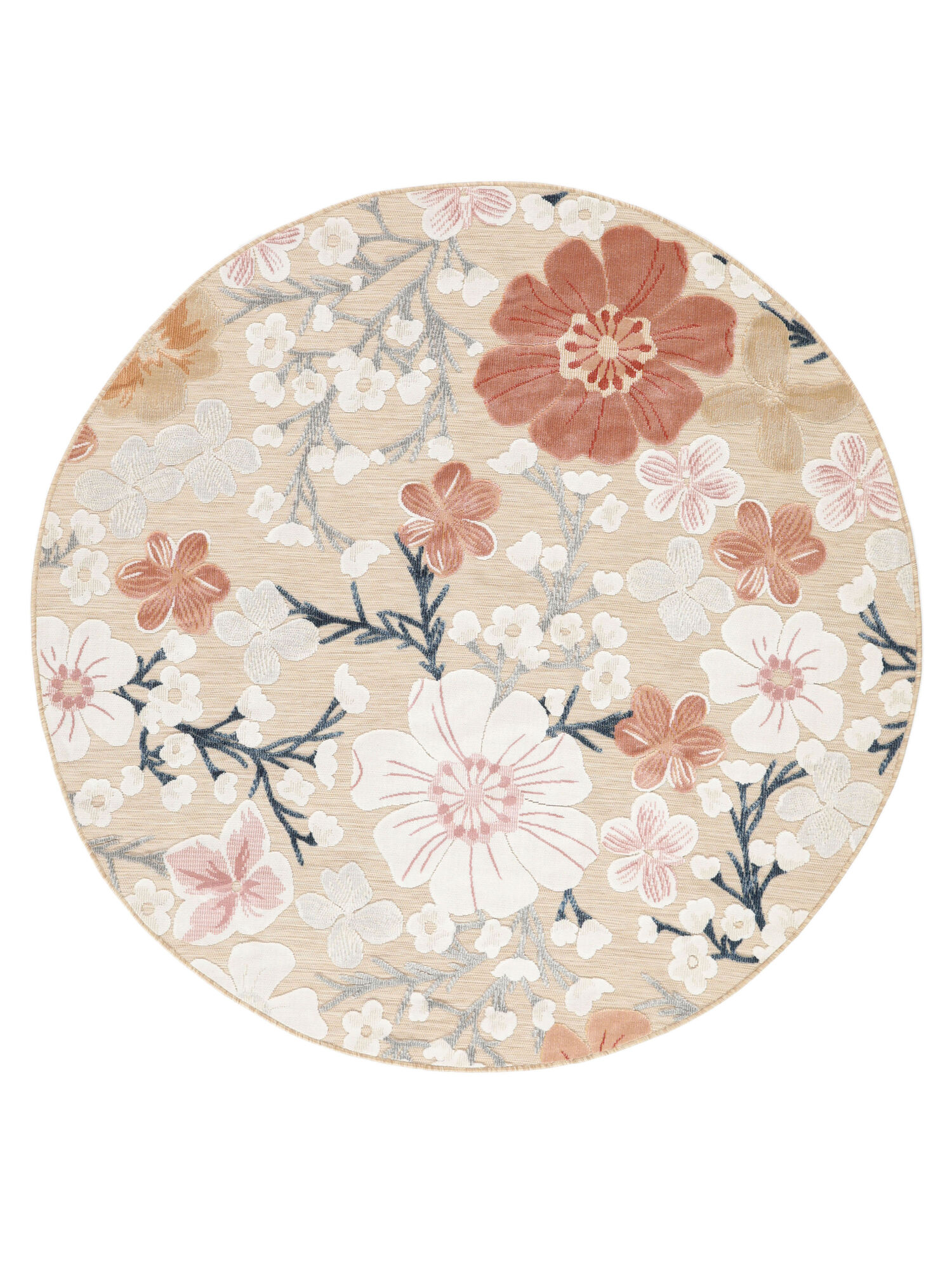 Cherri Matta - Beige / Rosa Ø 200