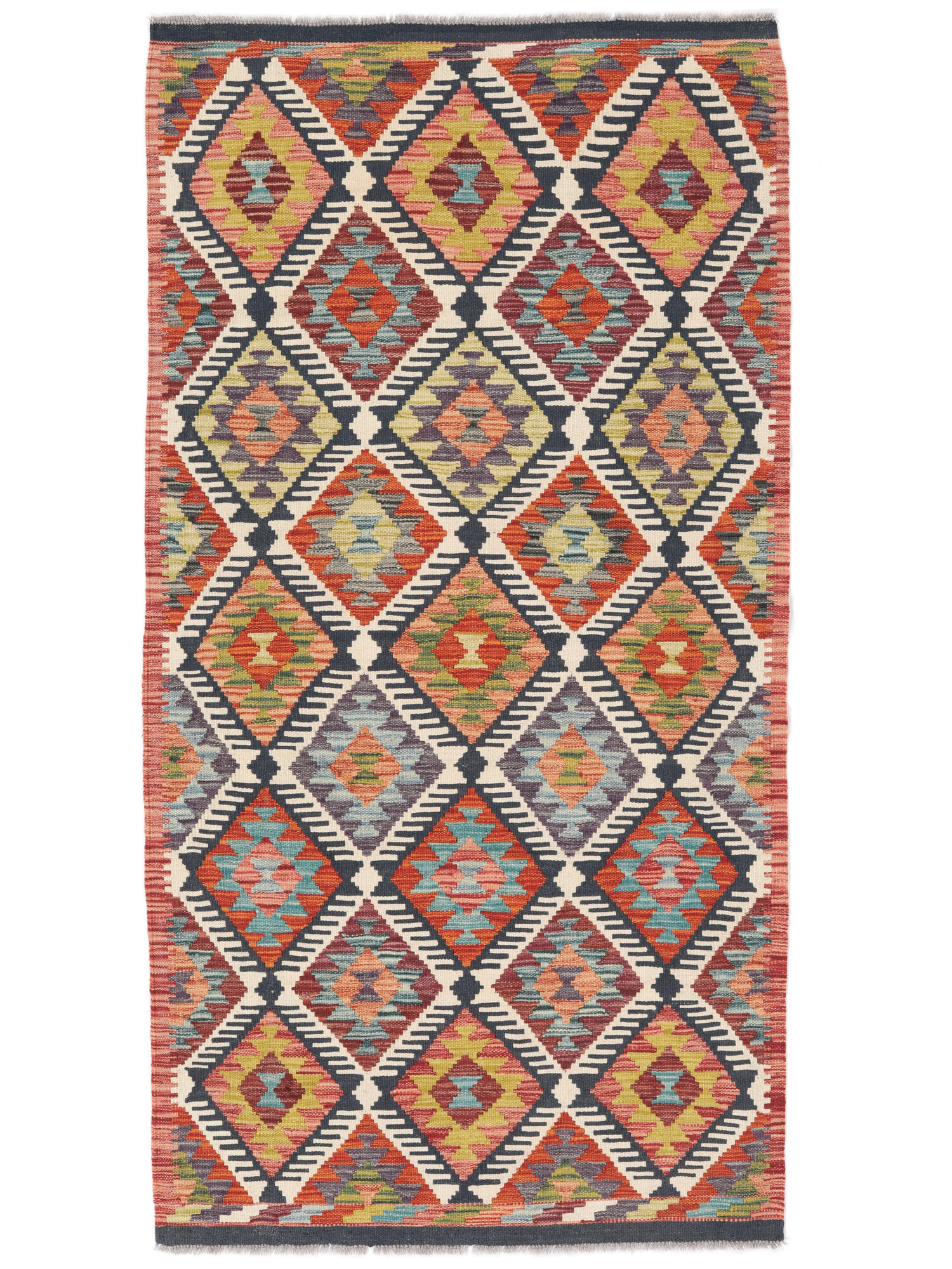
    Kilim Afghan Old style - Brown - 99 x 194 cm
  
