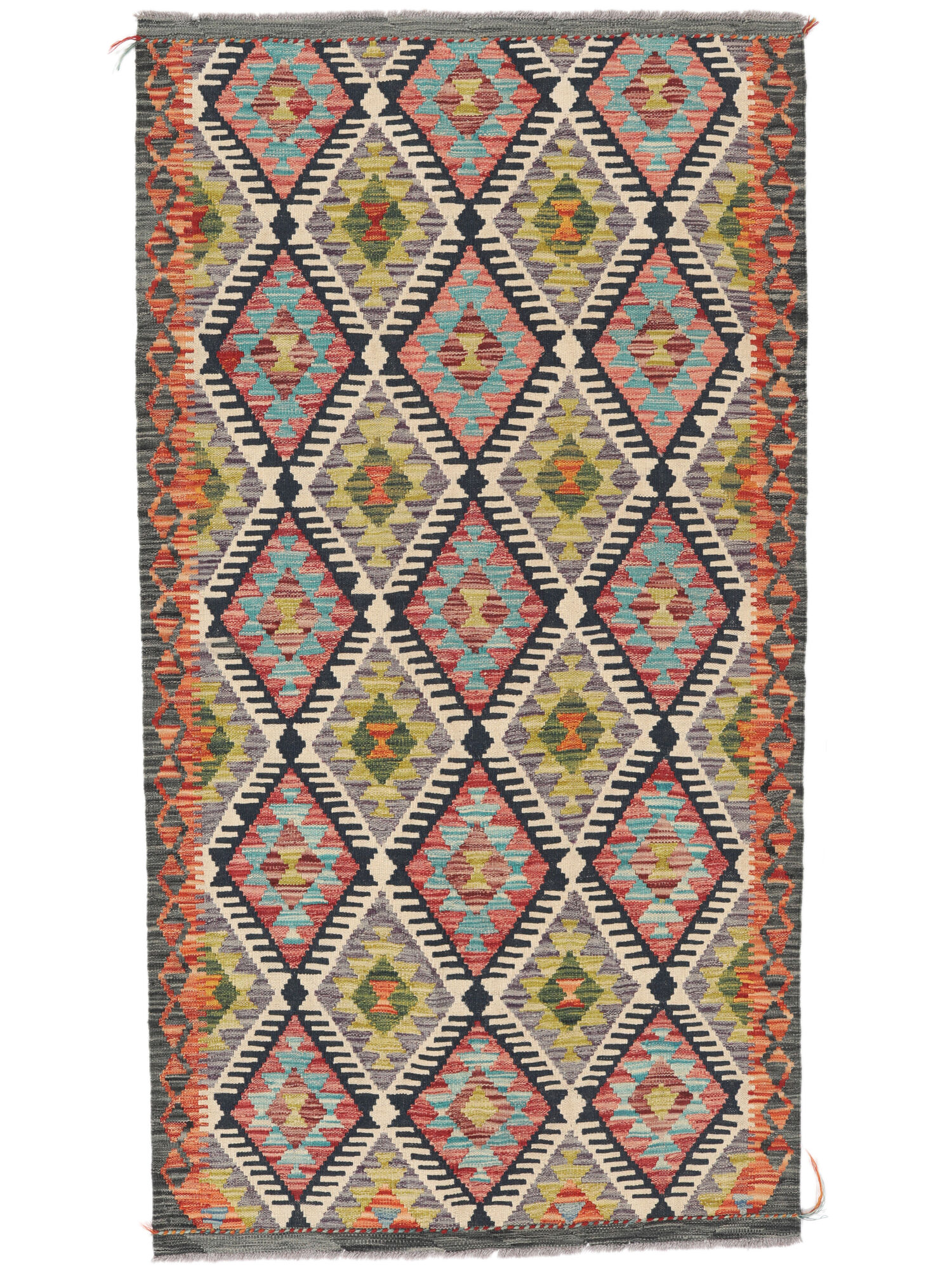 
    Kilim Afghan Old style - Brown - 102 x 193 cm
  