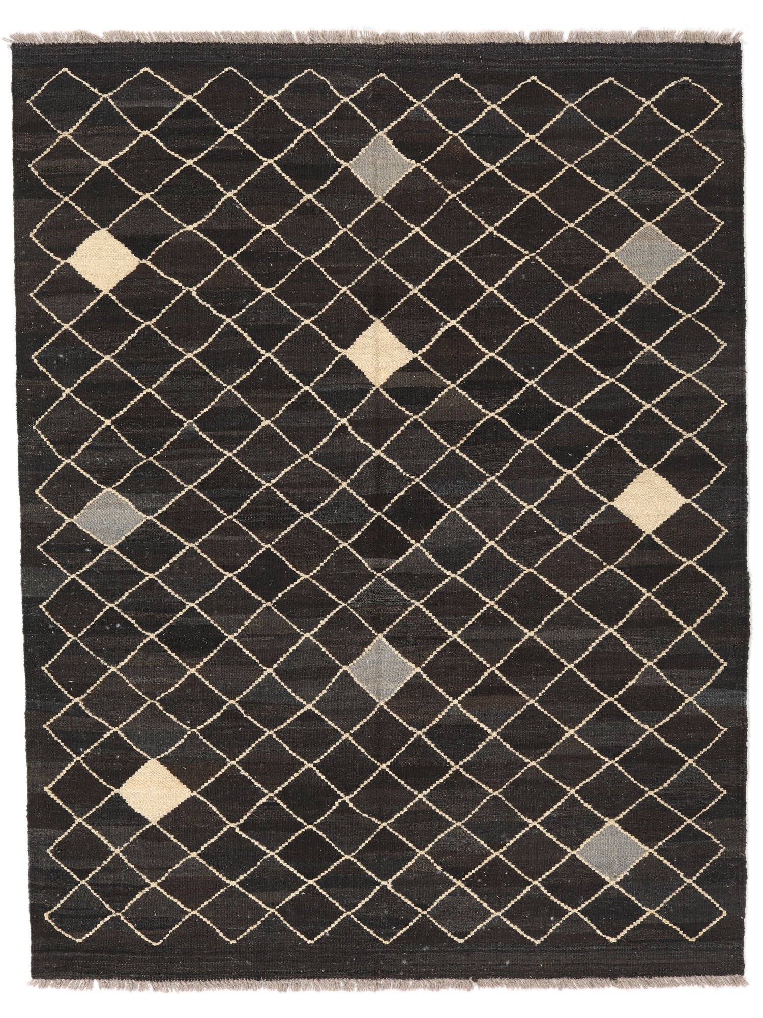 
    Kilim Modern - Black - 151 x 194 cm
  