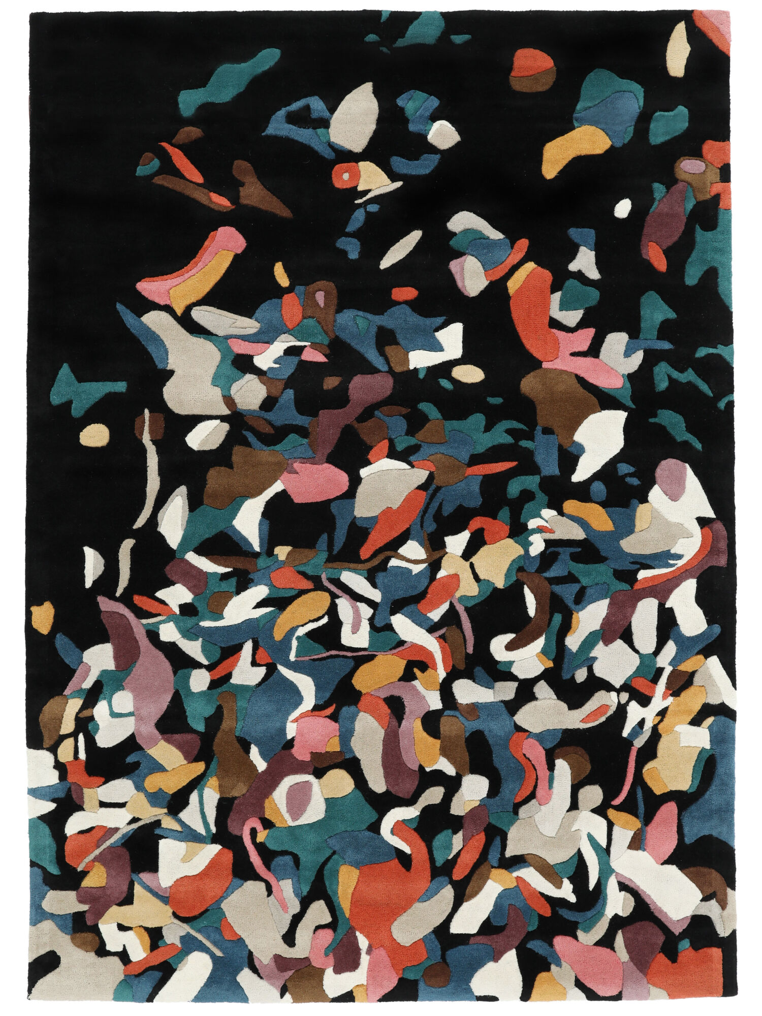 
    North Sea Microplastics - Black / Multicolor - 160 x 230 cm
  