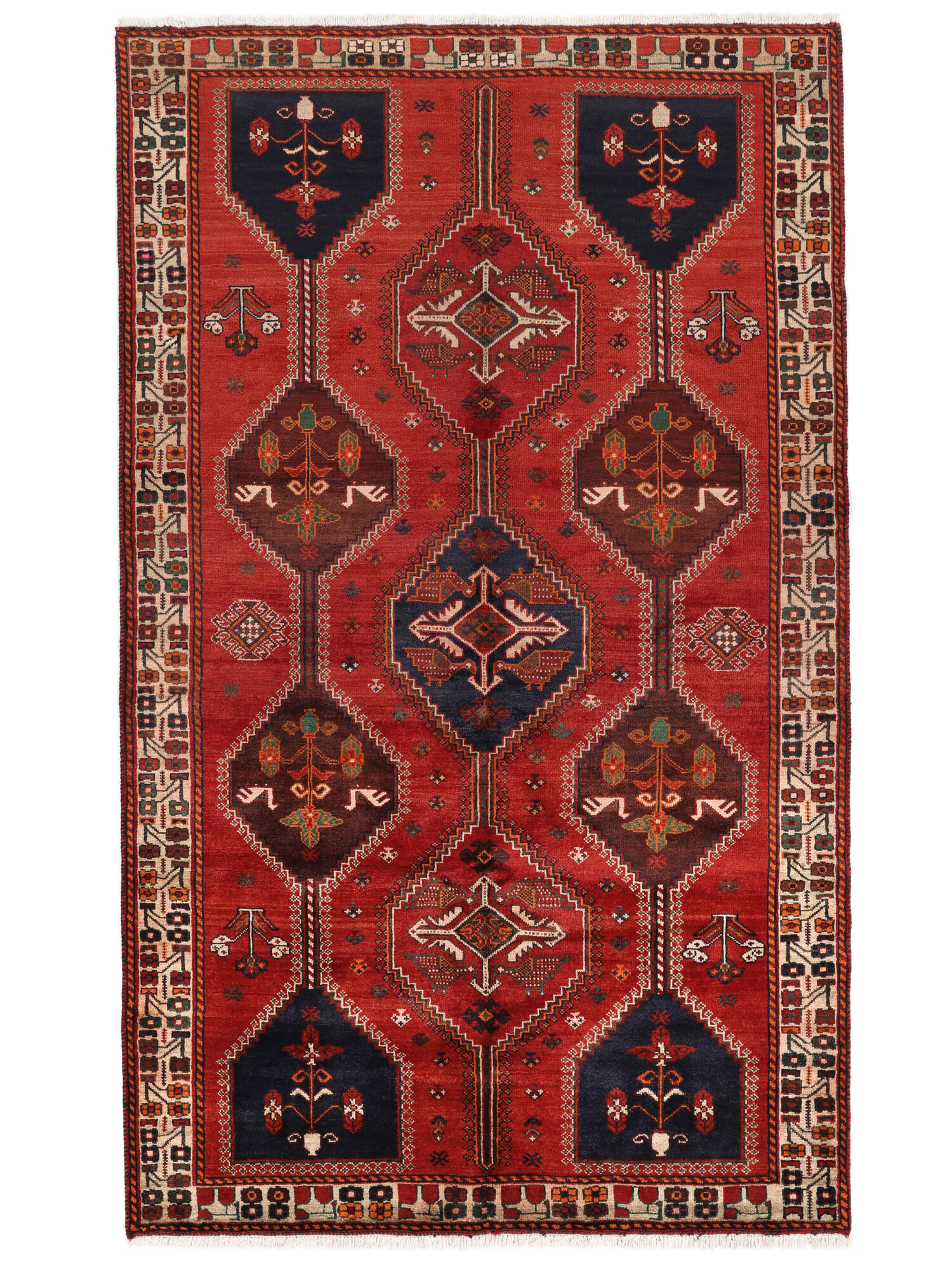 
    Qashqai Fine - Dark red - 156 x 259 cm
  