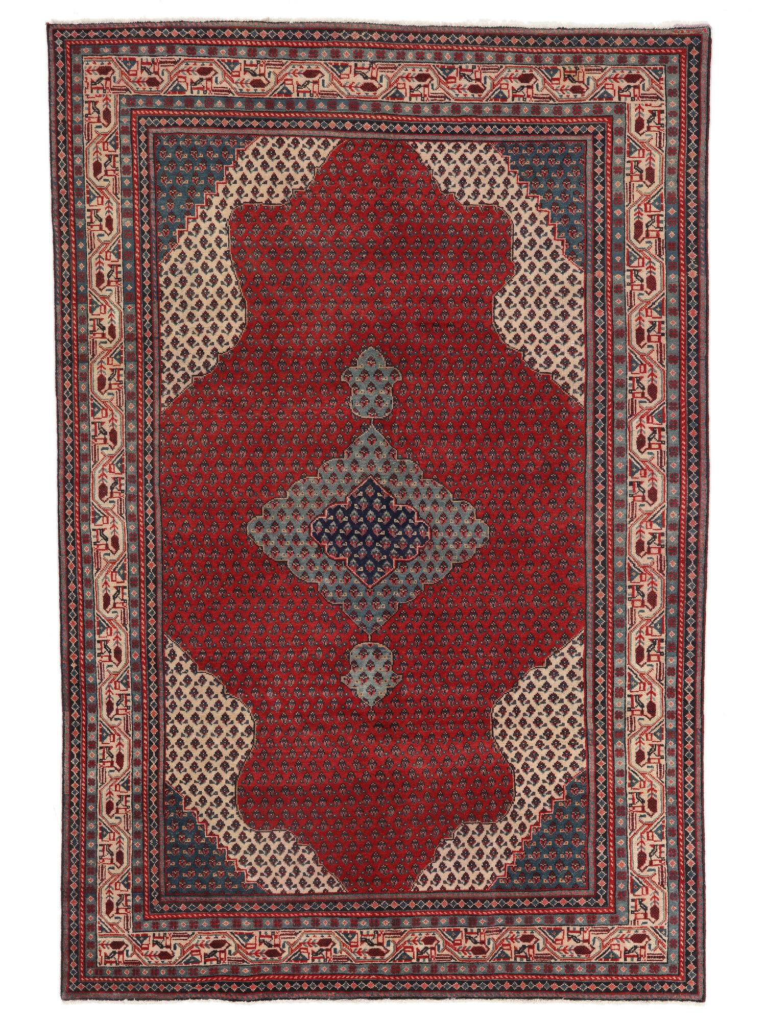 
    Sarouk Mir - Dark red - 219 x 325 cm
  
