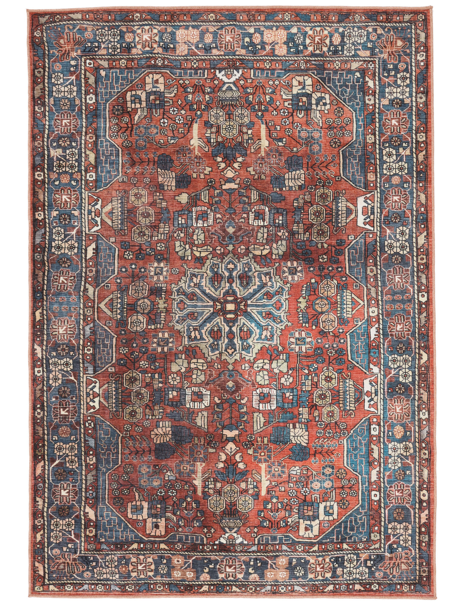 Galaxy Oriental Teppich – Rost / Blau 160×230