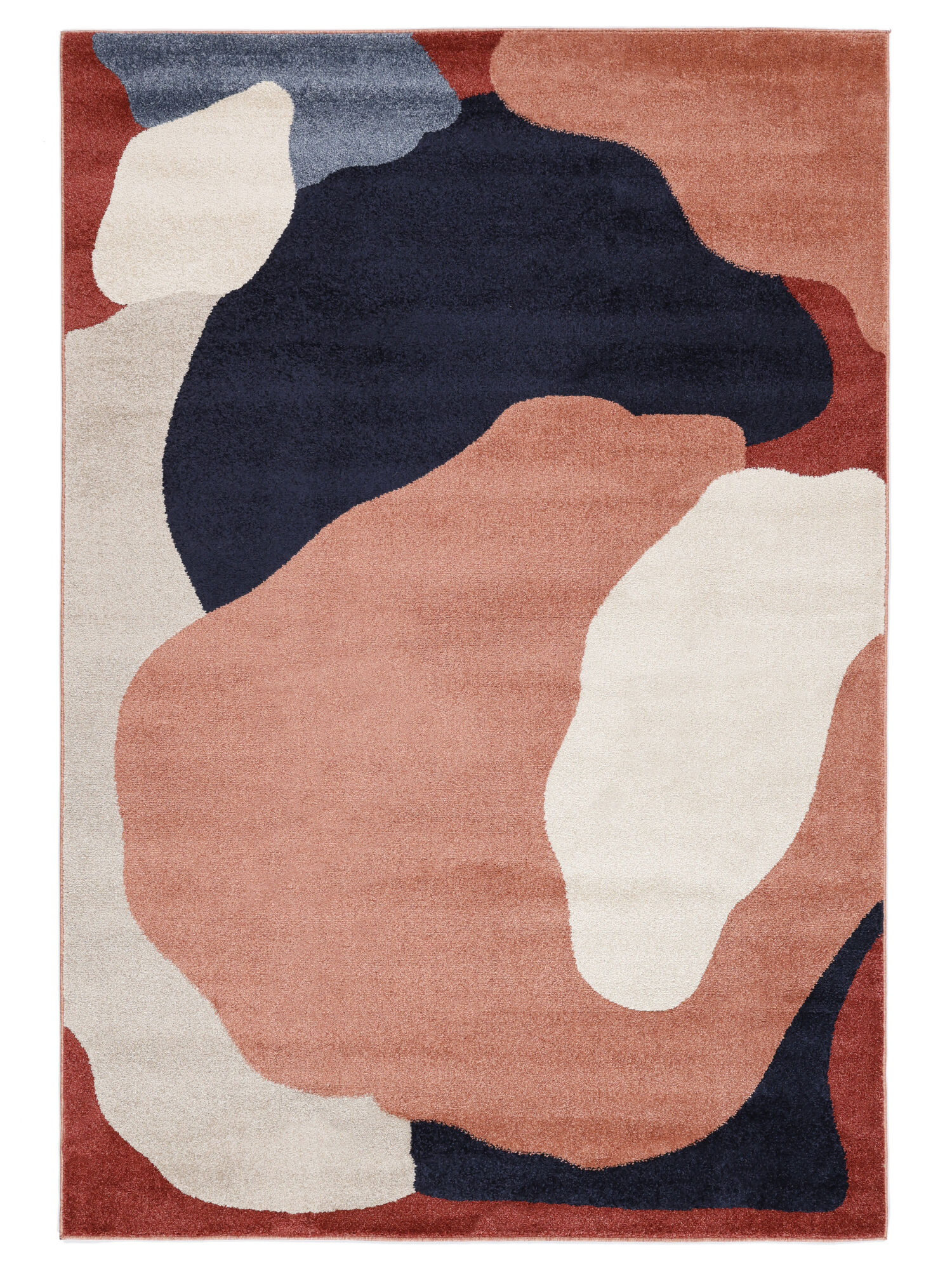 Big Sur Matta - Terrakotta / Marinblå 160x230