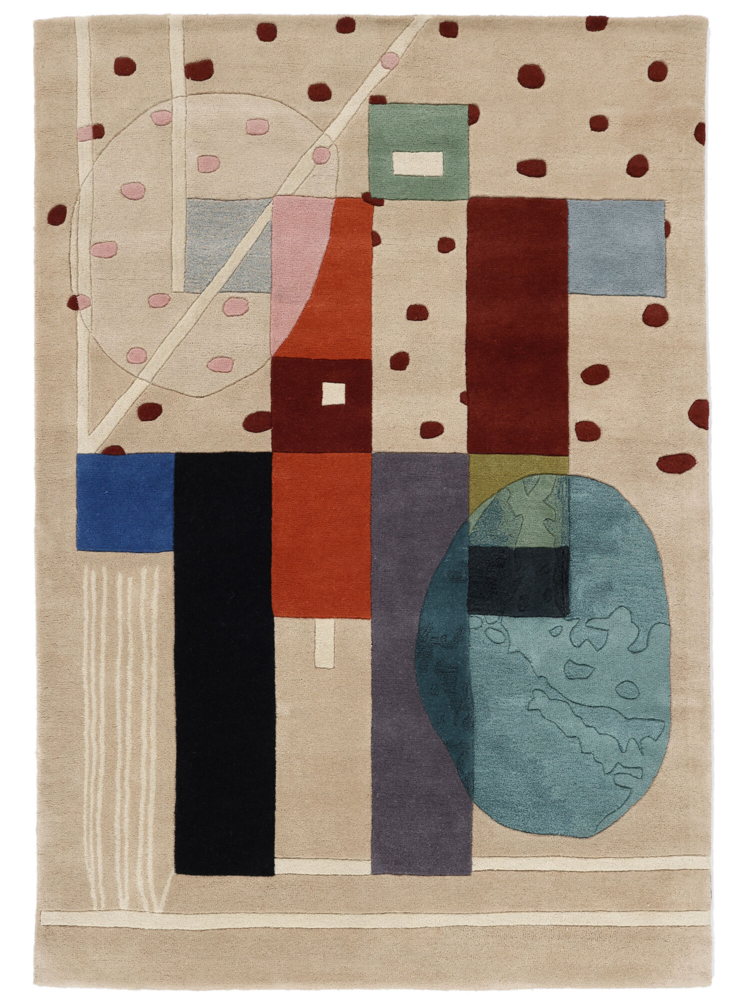 
    People of constructivism - Beige / Multicolor - 200 x 300 cm
  