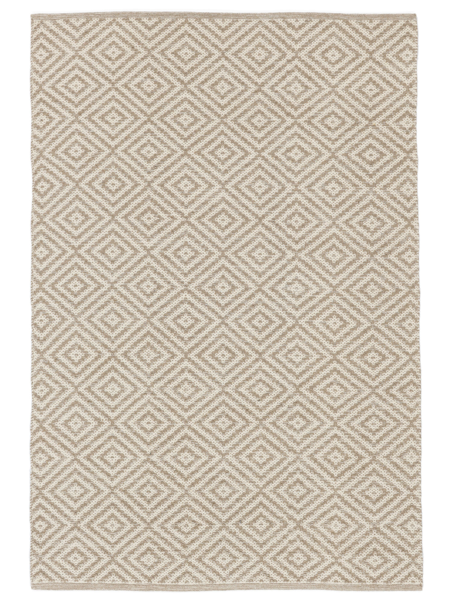 Solveig Matta - Beige / Vit 140x200