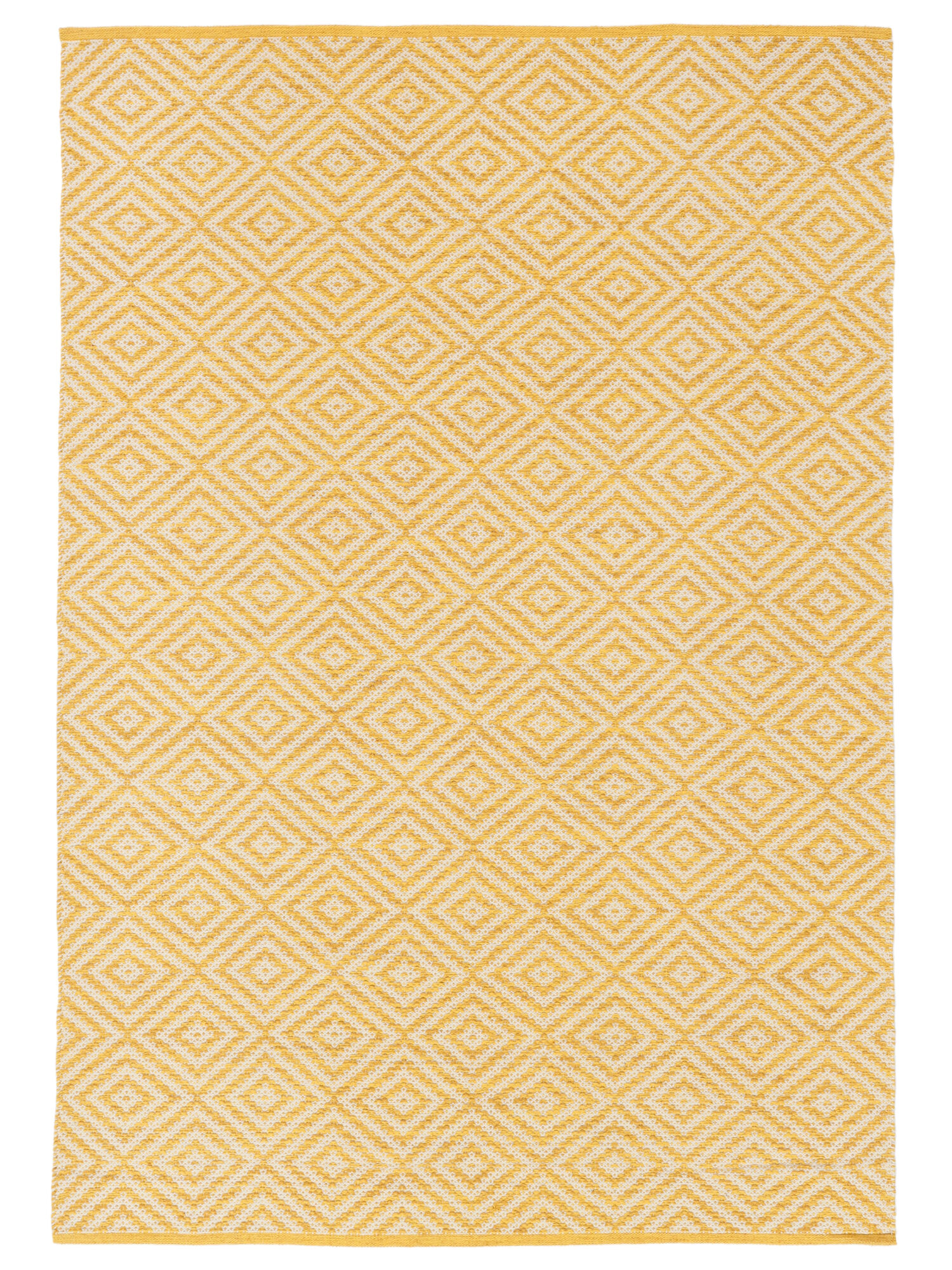 Solveig Matta - Gul / Vit 160x230