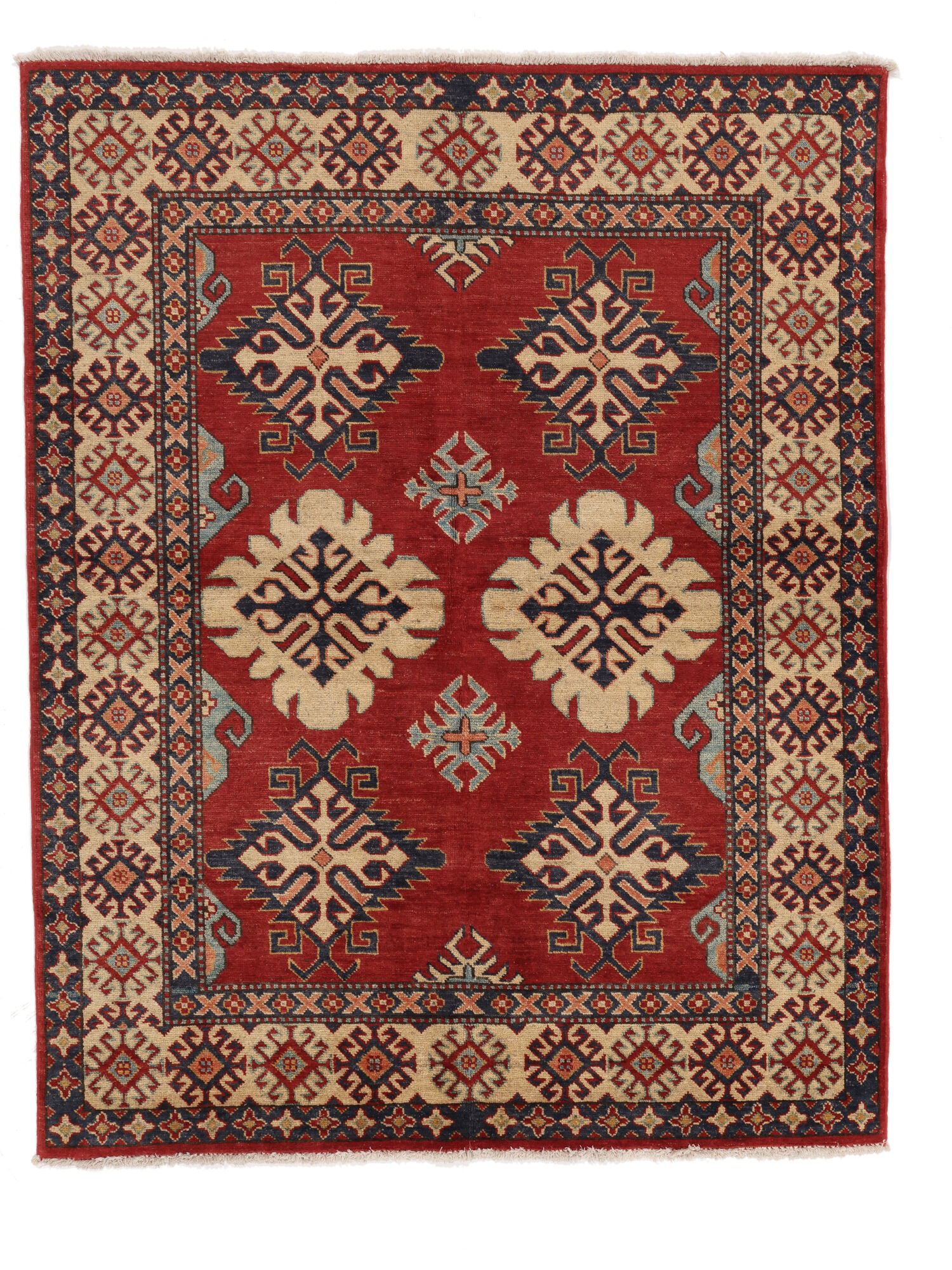 
    Kazak Fine - Dark red - 152 x 194 cm
  