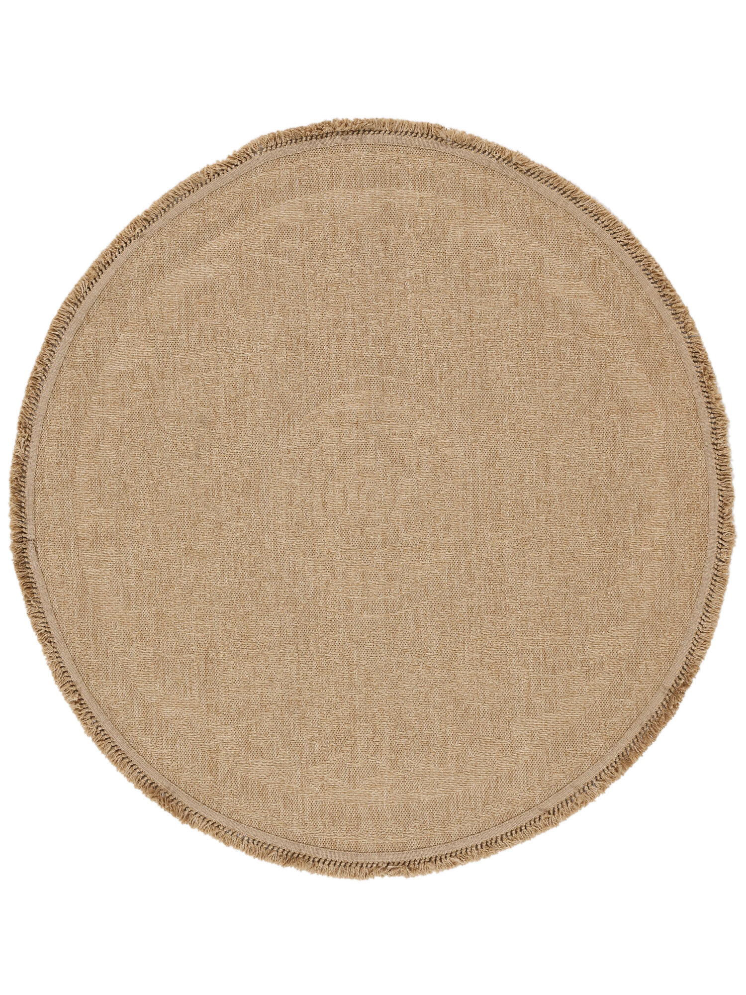 Rugvista Essential Minelli fringes Beige, Round Ø 240 cm Rug