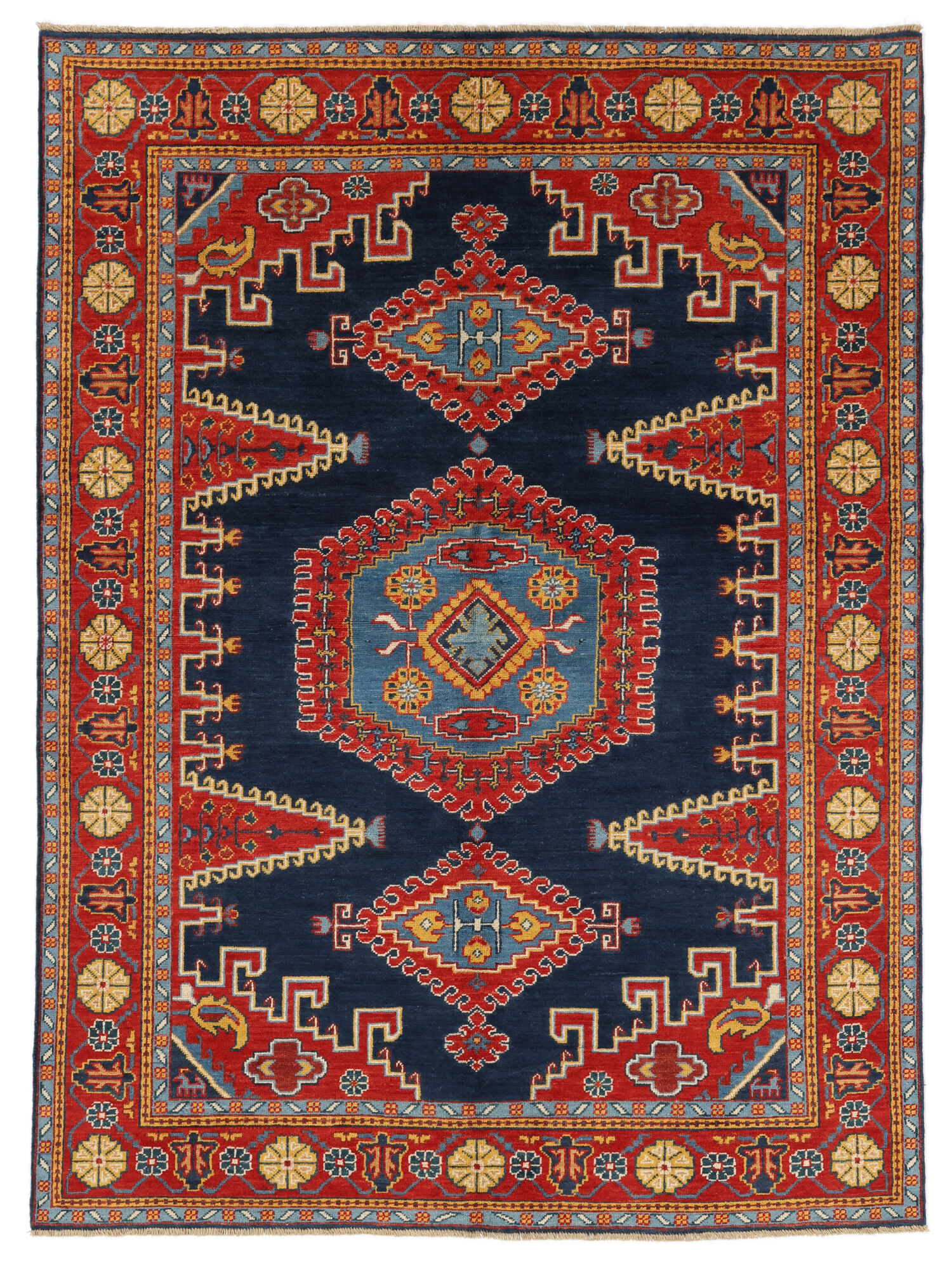 
    Kazak Fine - Dark red - 166 x 225 cm
  