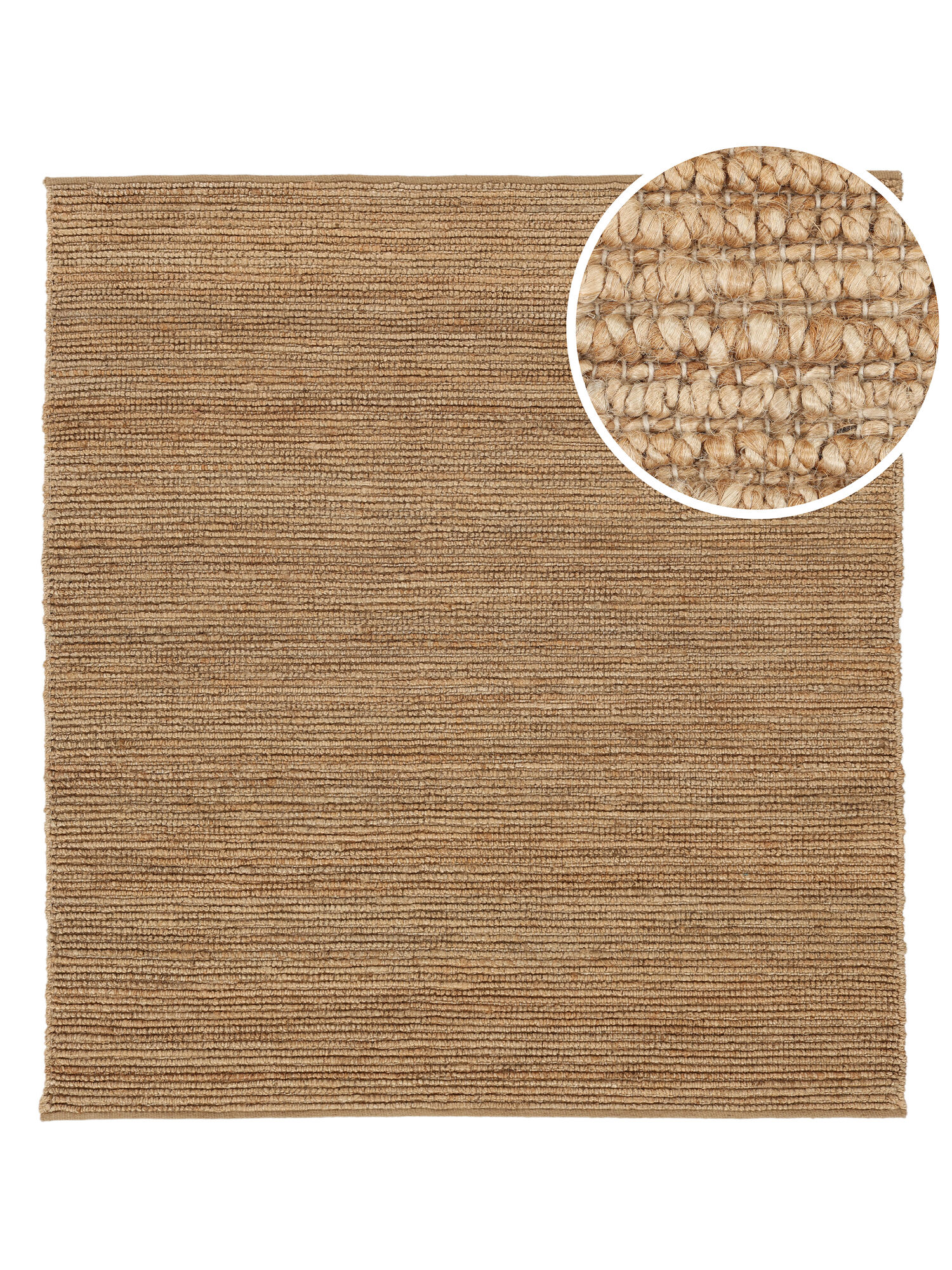 Jute Ribbed Matta - Beige 250x250